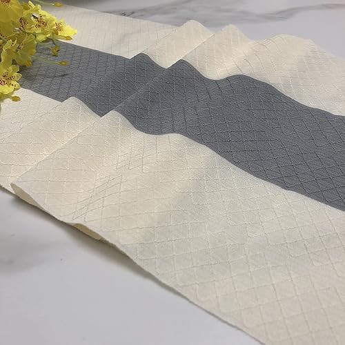 Miniatura 3 de Rilassato Camino de mesa tejido a rayas con borlas para decoración de mesa de comedor de estilo bohemio para boda, despedida de soltera, casa rural