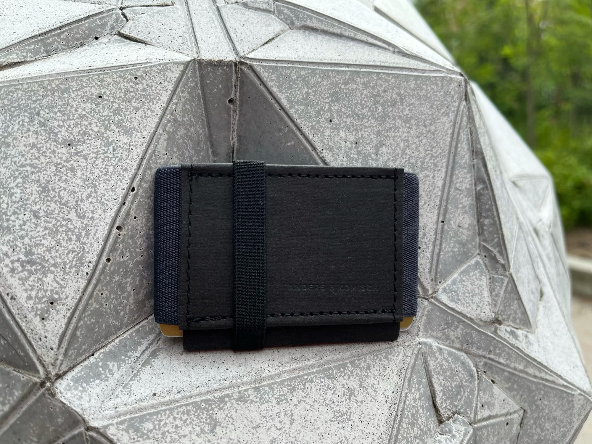 Anders & Komisch Mini Portemonnaie mit Münzfach Kartenetui Herren Kleine Geldbörse Damen Slim Wallet Nachhaltige Geldbeutel Handarbeit aus Deutschland