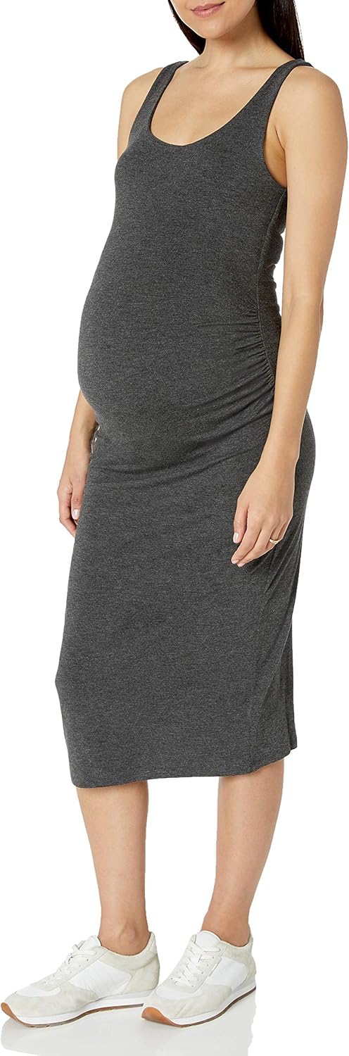  Essentials Women's Maternity Sleeveless Dress : Clothing, Shoes & Jewelry
