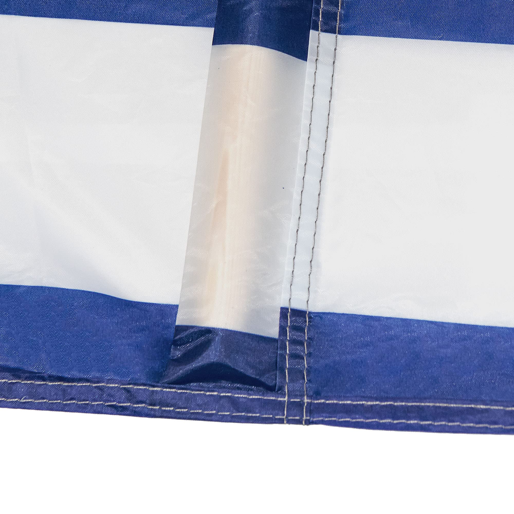 Idena - Windschutz in Blau-Weiß, mit Holzstäben, Tragegurt und Fixierungsbändern, 80 x 600 cm oder 80 x 800 cm, Sichtschutz für Strand, Camping und Garten