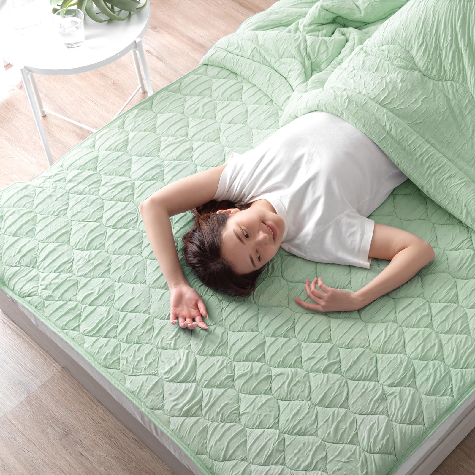 専用出品 Amazon｜タンスのゲン 敷きパッド シングル [ひんやりくしゅっと] 冷感