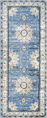 Miniatura 375 de Lahome Tapete tribal bohemio, pequeño, suave, antideslizante, lavable, de pelo corto, para piso en puerta, interior, entrada, baño, silla, Verde