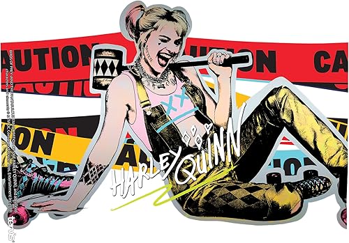 Miniatura 2 de Tervis 1345089 Warner Brothers - Vaso aislado Harley Quinn de Birds of Prey con envoltura y tapa roja, 24 onzas, transparente