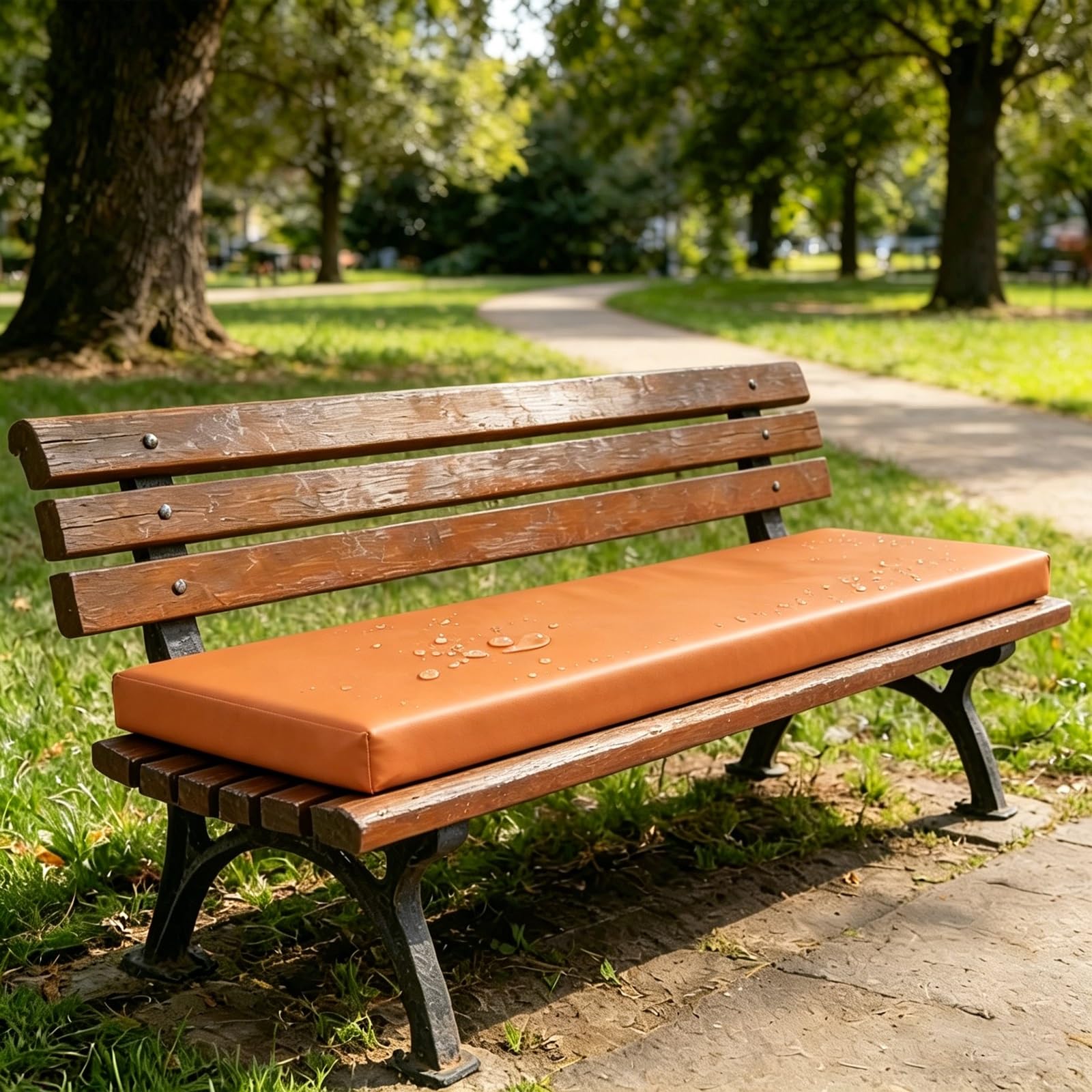Cuscino impermeabile antiscivolo per panca spessore 5 cm, cuscino per esterni/interni, per panche, divani, mobili da giardino, patio e balcone (40 x 130 cm, 37#)
