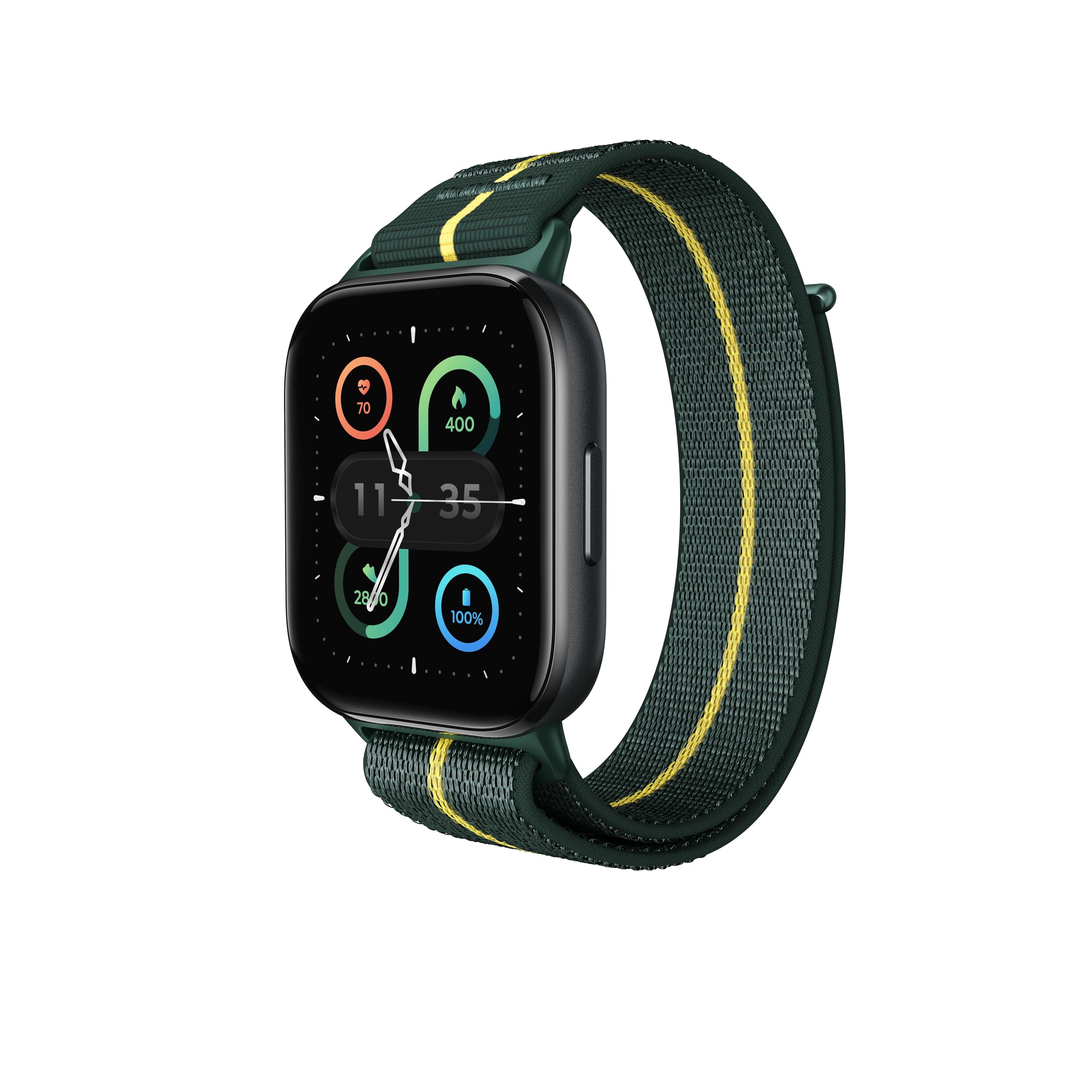 Moto Watch Fit con Moto AI (display OLED 1,9", 100+ sport, GPS, HR tracking, IP68, 5ATM, 16 giorni di autonomia), Trekking Green