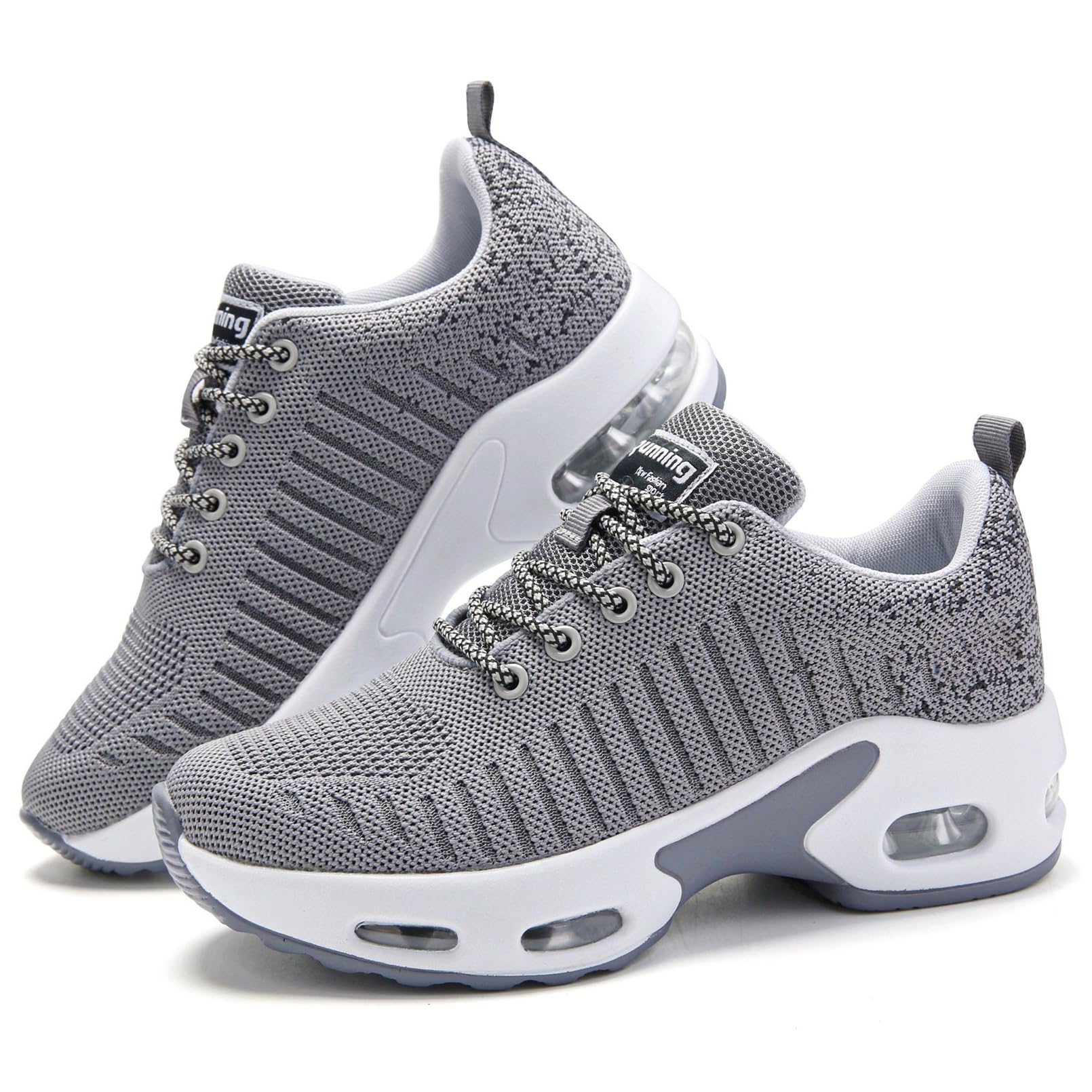 Myztra Mujer Zapatillas Running Amortiguación Elástica | Deportivas, Malla Rranspirable, Ligeras, Soporte Arco, Suela Resistente, Correr, Gimnasio, Casual