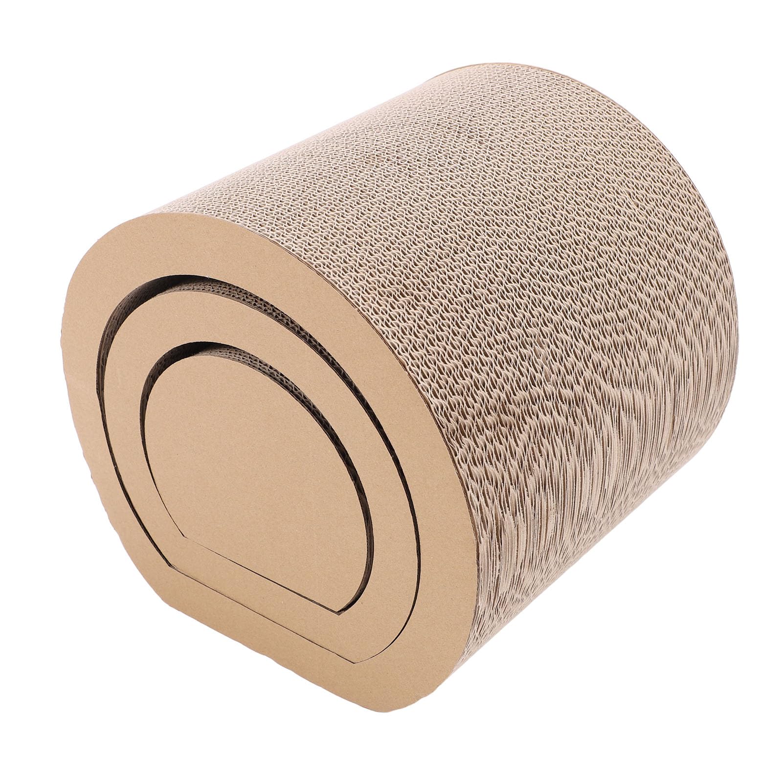 Rascador para Gatos 3 en 1 de cartón, túnel rascador para Gatos de Papel Corrugado con Sala de Descanso y Almohadilla, Tabla rascadora Multifuncional para Que el Gatito juegue, hag