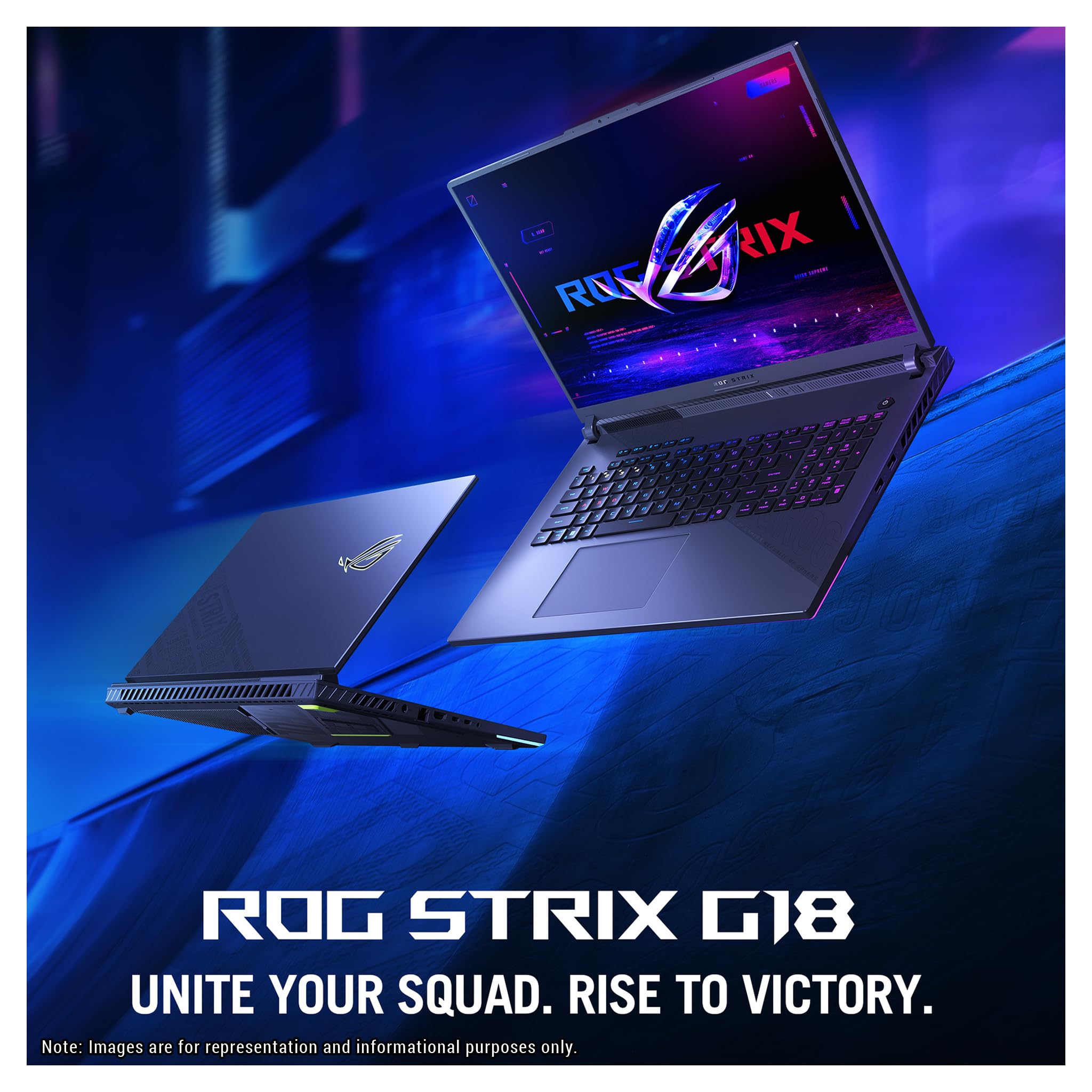 ASUS ROG Strix G18 Ordinateur portable de jeu, AMD Ryzen 9-9955HX, 32 Go de RAM DDR5, 2 To PCIe SSD, écran 18" 2,5K (2560 x 1600) 240 Hz, Nvidia G-Force RTX 5070, clavier RVB 4 zones, W11 Pro, gris