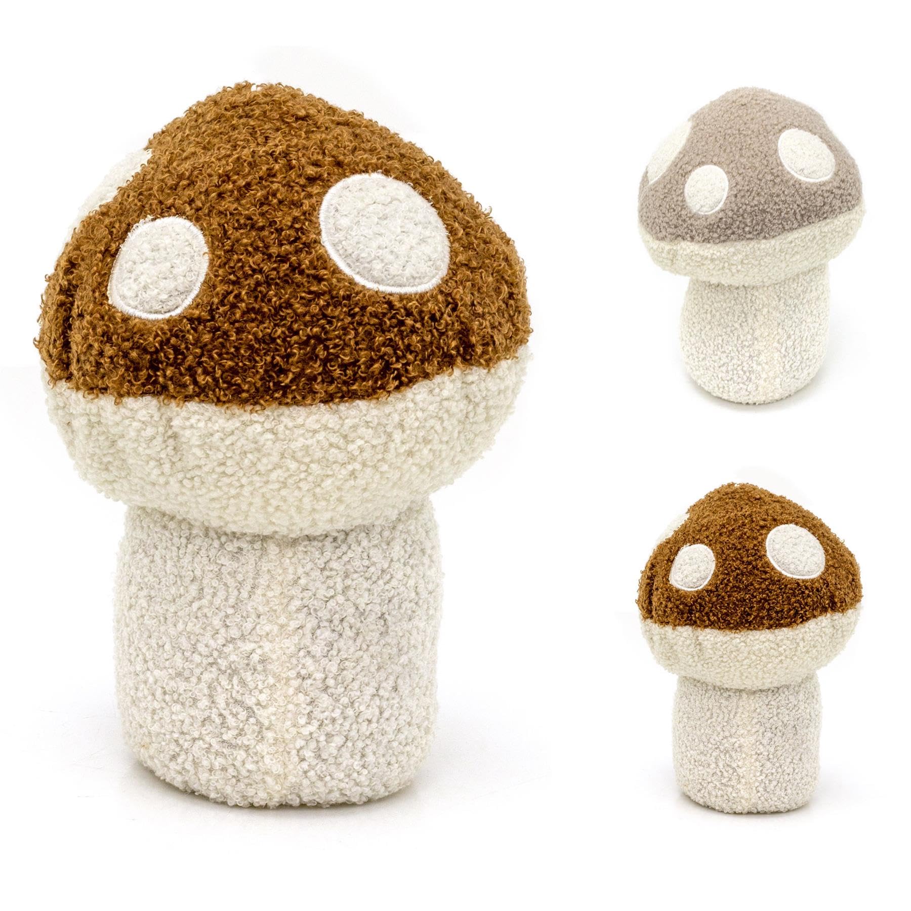 Carousel Home Colour Varies Mushroom Doorstop | Boucle Fabric Toadstool Door Stop Mushroom Shaped Door Stop | Decorative Mushroom Door Stopper - 22Cm ~ One Supplied
