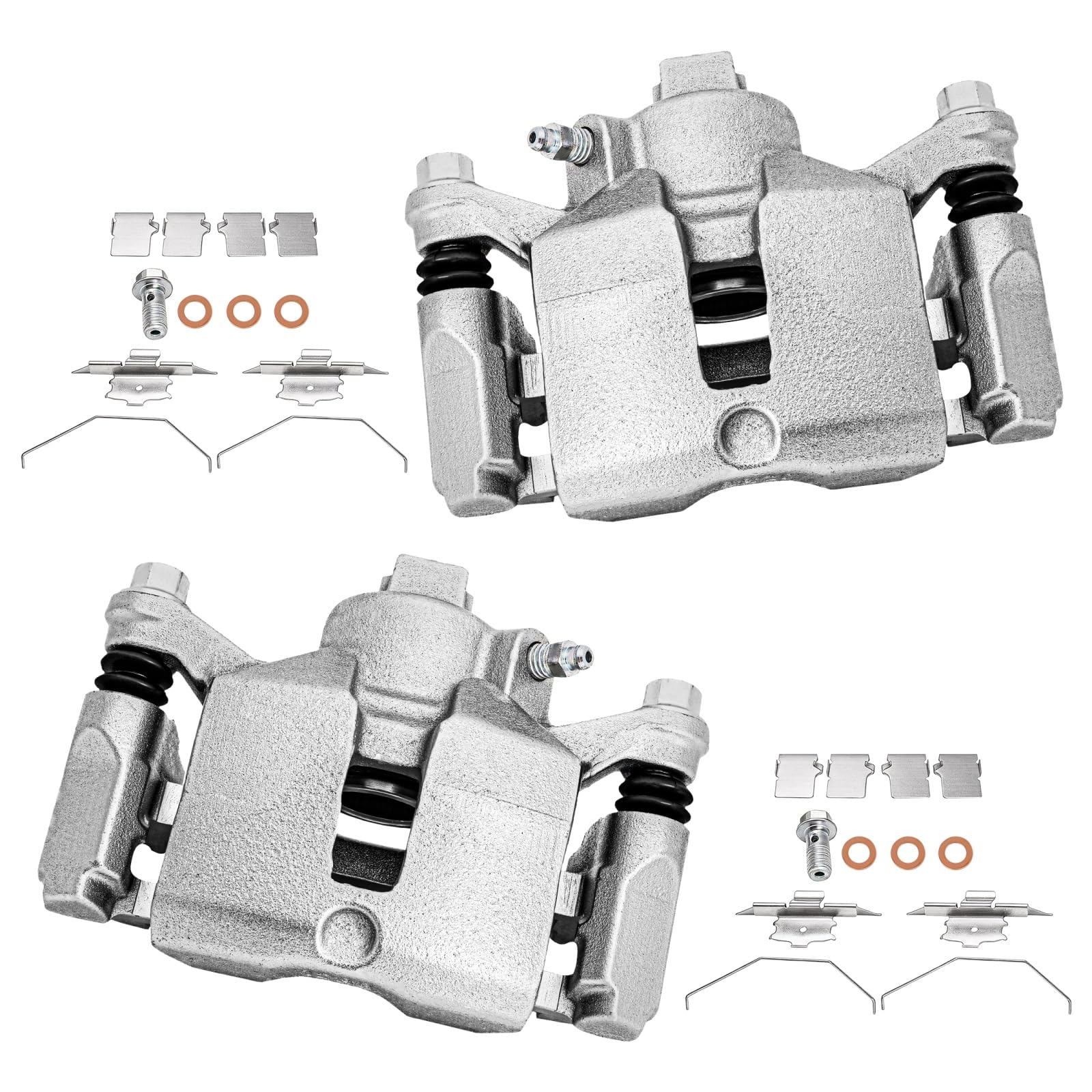 cciyu Rear Left &amp; Right Disc Brake Calipers w/Bracket 18B4644 18B4645