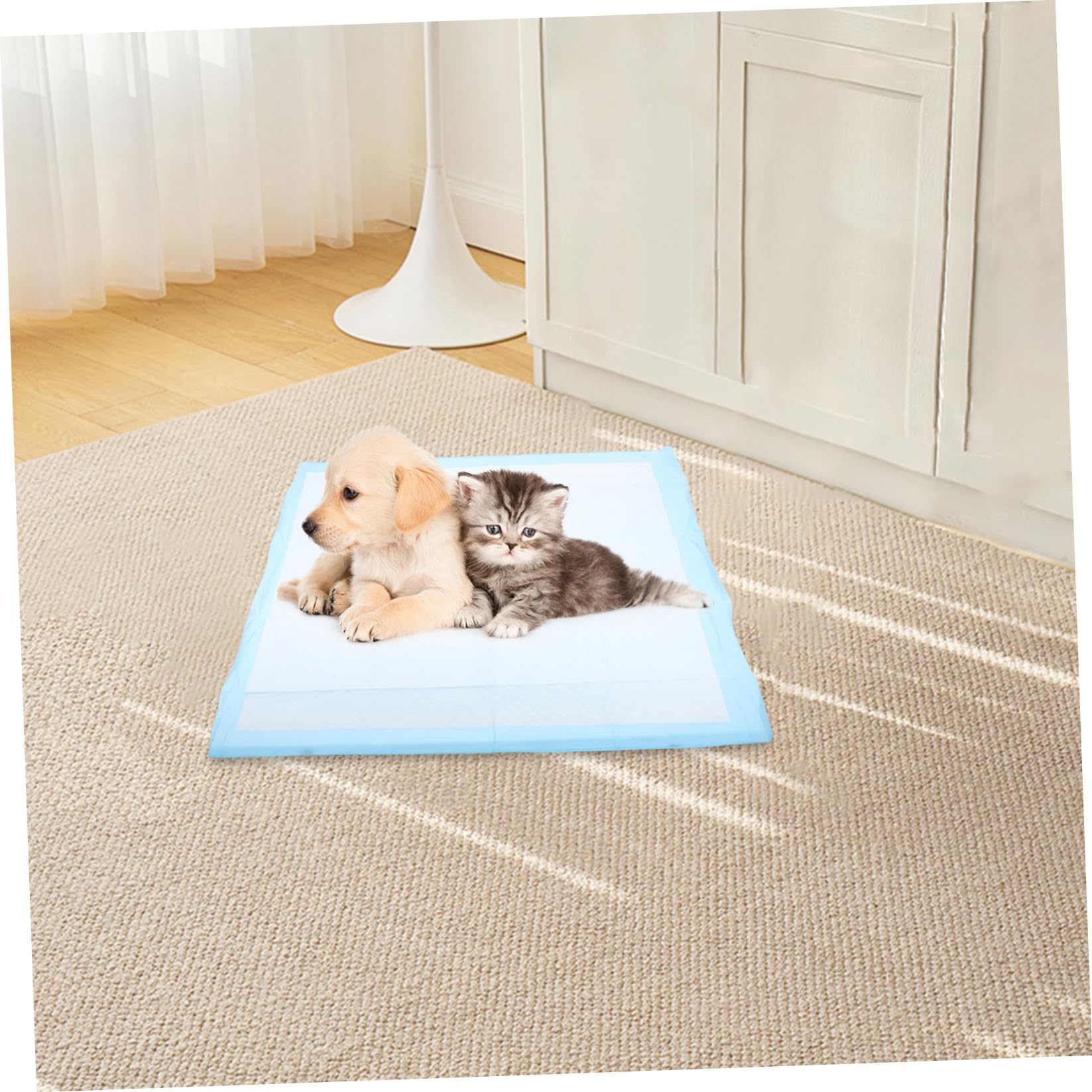 SOIMISS Trainingspads für Hunde Welpenunterlagen 60x60cm aus Vliesstoff Saugstark und Hygienisch für Haustierkäfig und Hotelzimmer