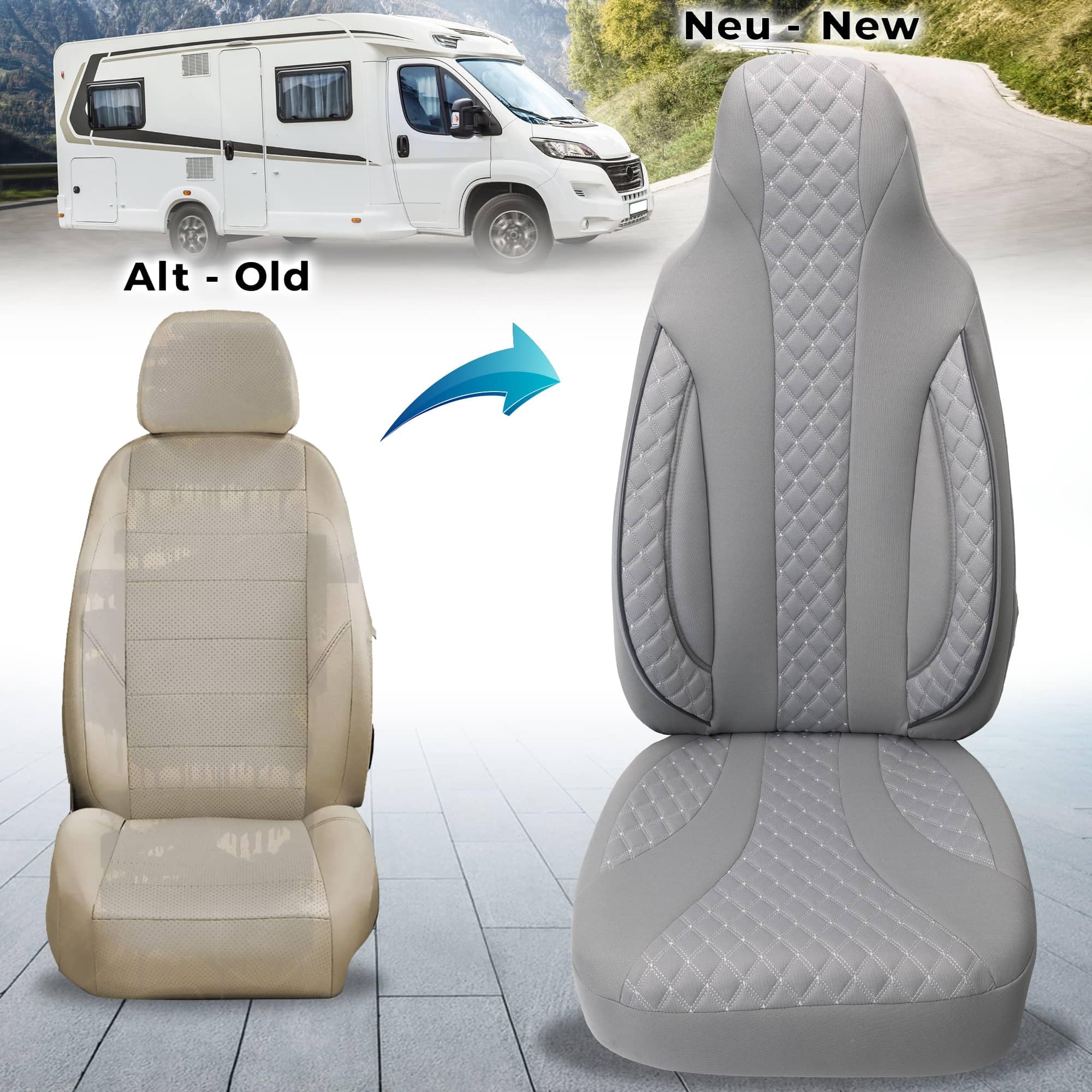 BREMER SITZBEZÜGE Wohnmobil Sitzbezüge Schonbezüge für Benimar Sport (WPL409)
