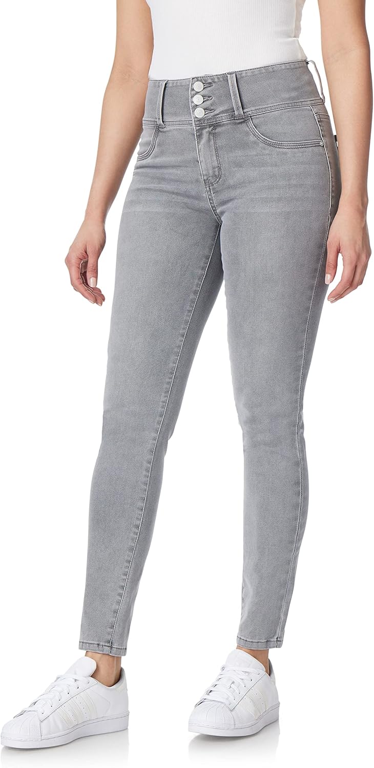 WallFlower Women’s Sassy Skinny High-Rise Insta Soft Juniors Jeans (Standard and Plus)