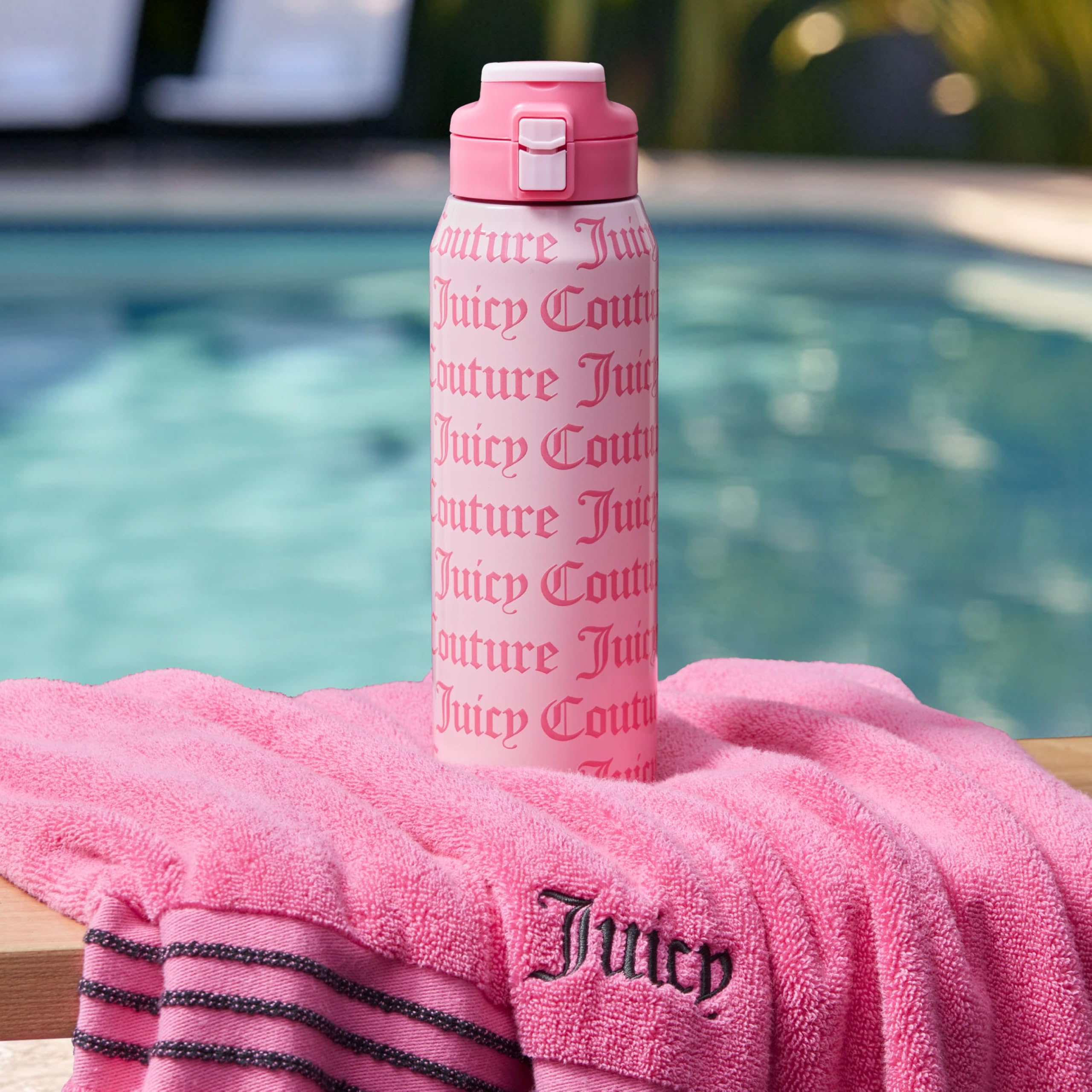 Amazon.com | Juicy Couture Glam Getaway Logo 32oz Tumbler with