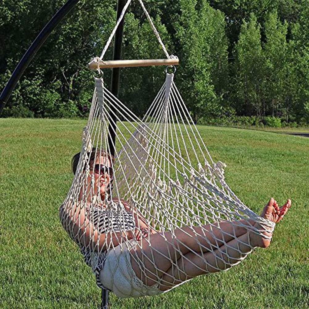 NANANA Amaca a Poltrona Dondolo Sedia Sospesa da Giardino, Amaca da Giardino o Casa Poltrona Sospesa per Interni ed Esterni, capacità 120 kg, 110X50cm