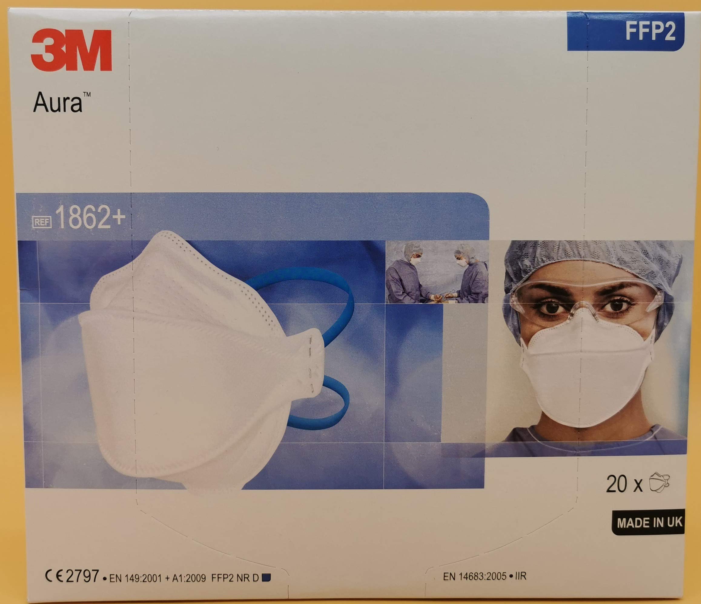 3 m Littmann Aura FFP2 Schachtel mit 20 Masken, 623755000