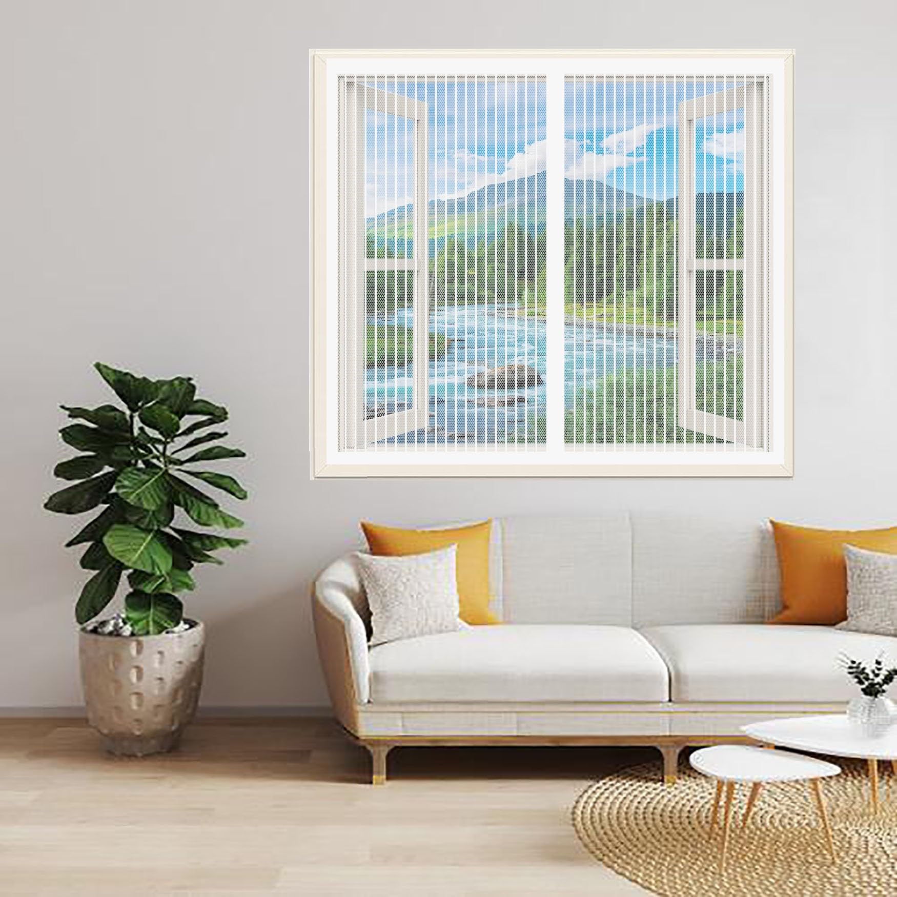 Moustiquaire pour fenêtre et balcon afin de profiter de l'air frais sans insectes