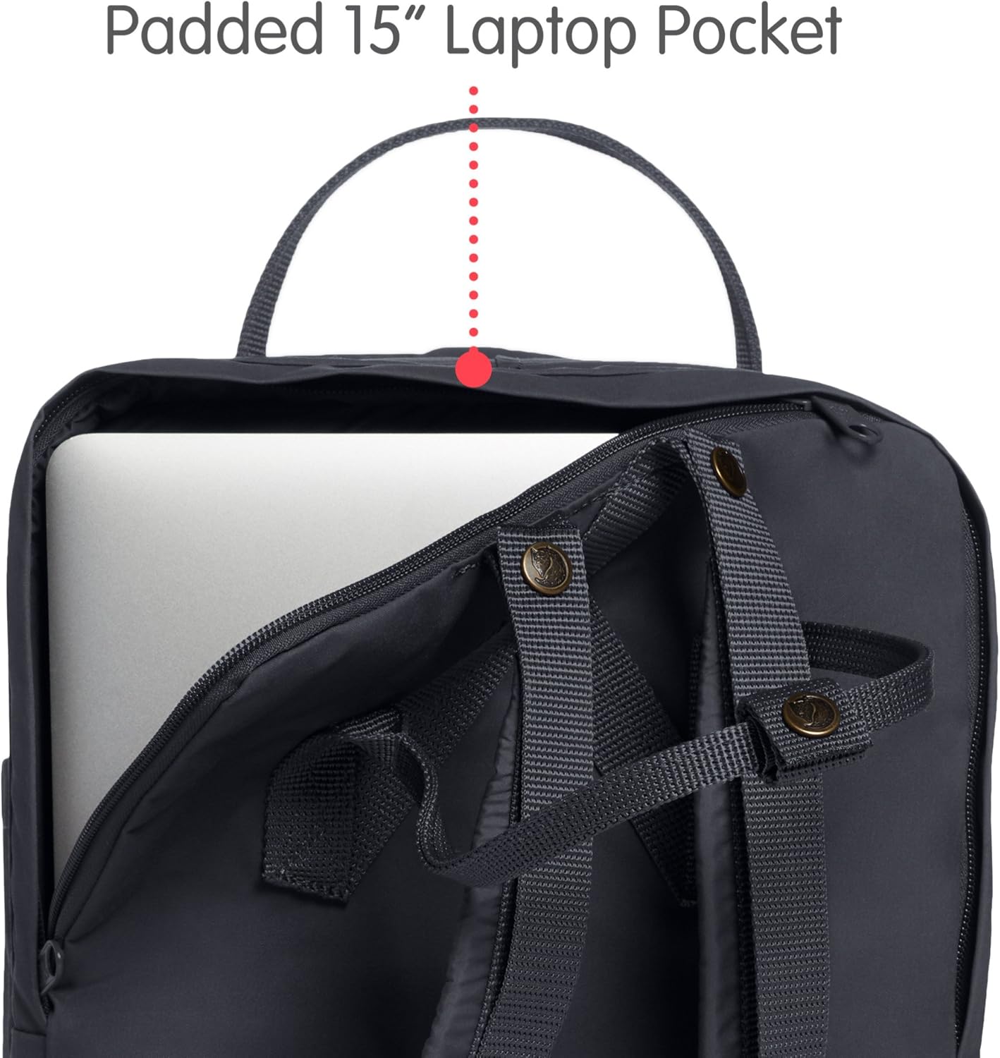 Exclusive Discount 70% Price Fjallraven, Kanken Laptop 15 Backpack for Everyday, Graphite