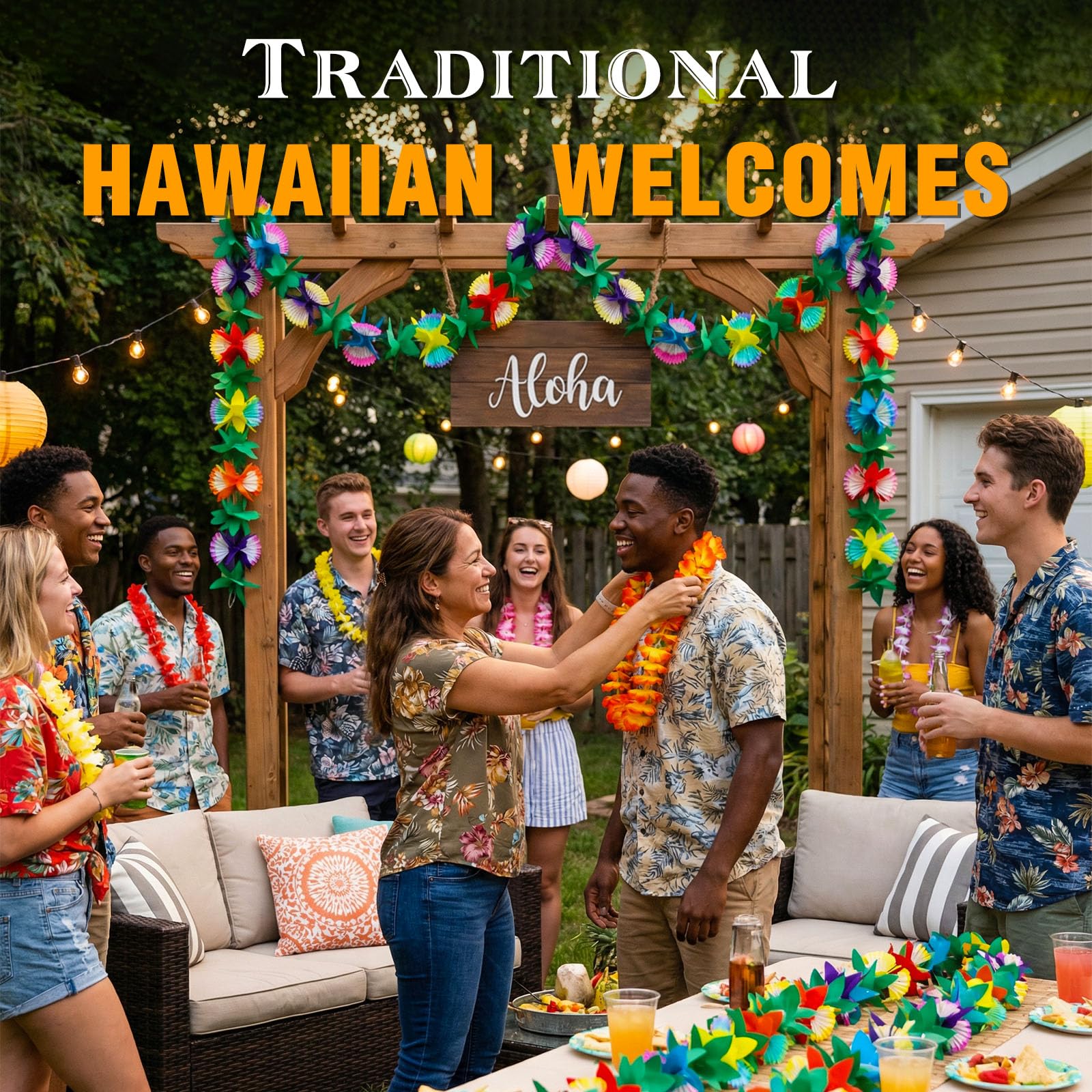Tropical Garland Party Decorations - 20ft Summer Banner -5