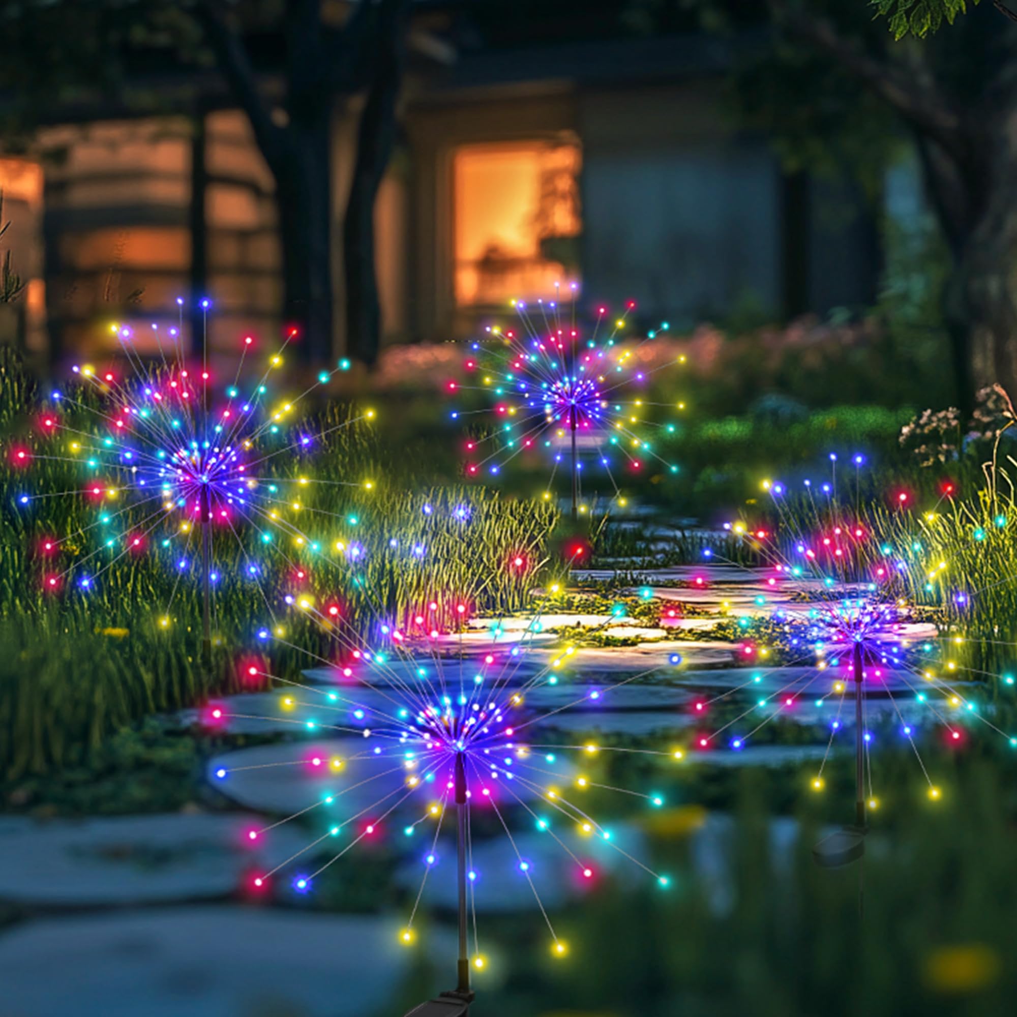 Amazon.com : PEVOROS Garden Decor Solar Lights Outdoor,120LED