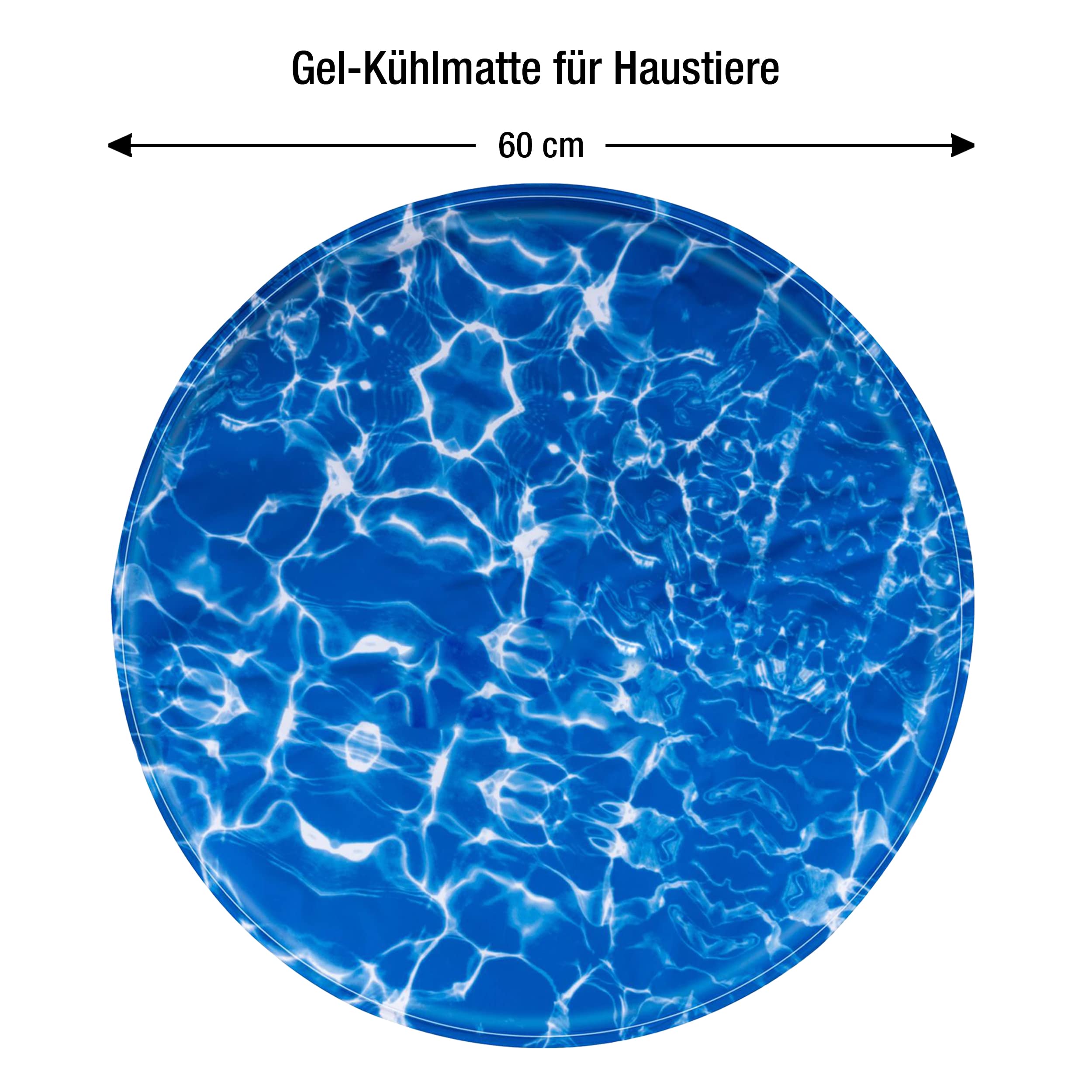 Kühlmatte Für Hunde 60x50cm - Selbstkühlende Hundematte Mit Gel Füllung
