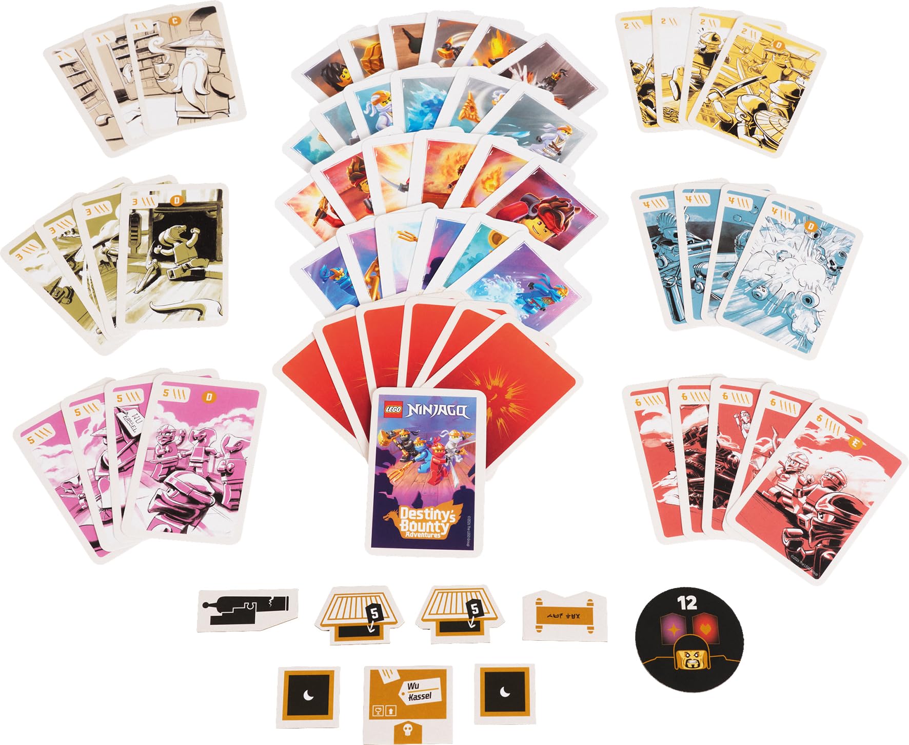Asmodee - Lego Ninjago : Destiny’s Bounty Adventures ! - en Français | Jeu de société officiel LEGO Ninjago, Jeu d'aventure coopératif pour toute la famille, 2 à 4 joueurs, à partir de 8 ans