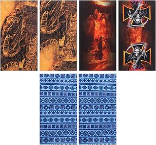 Sosoport Face Bandana Face Bandana Ski Neck Warmer Women Running Headband 6pcs Neck Gaiter Scarf Headband Men's Scarf Pink Camo Bandana Balaclava Scarf Balaclava Scarf