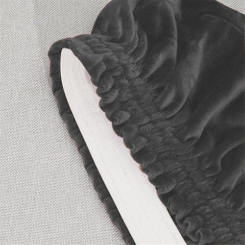 Miniatura 4 de Fundas para silla, fundas para sillas de comedor, fundas de terciopelo elástico para sillas de comedor, fundas modernas con respaldo curvado y