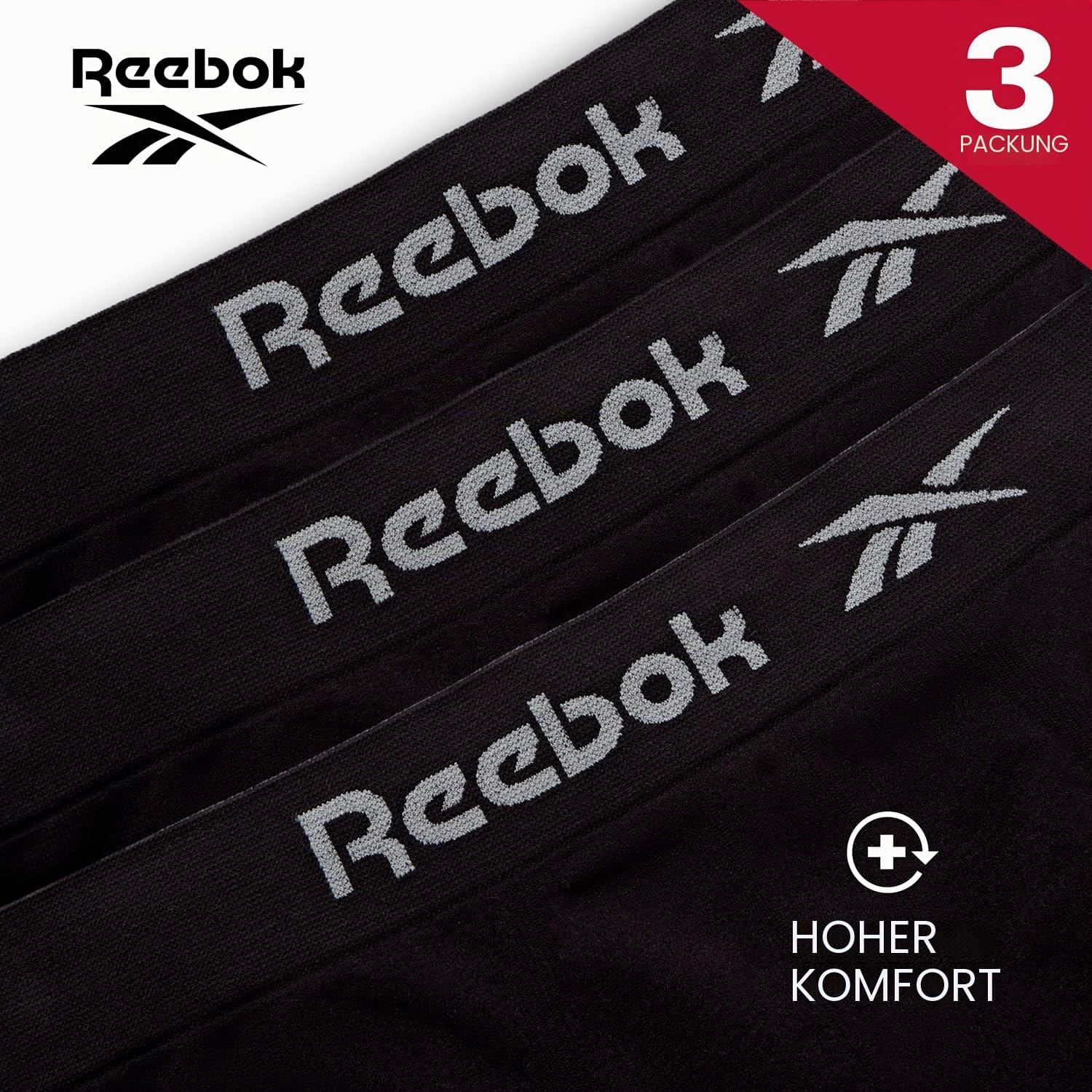 Reebok Herren Dale Badehosen (3er Pack)