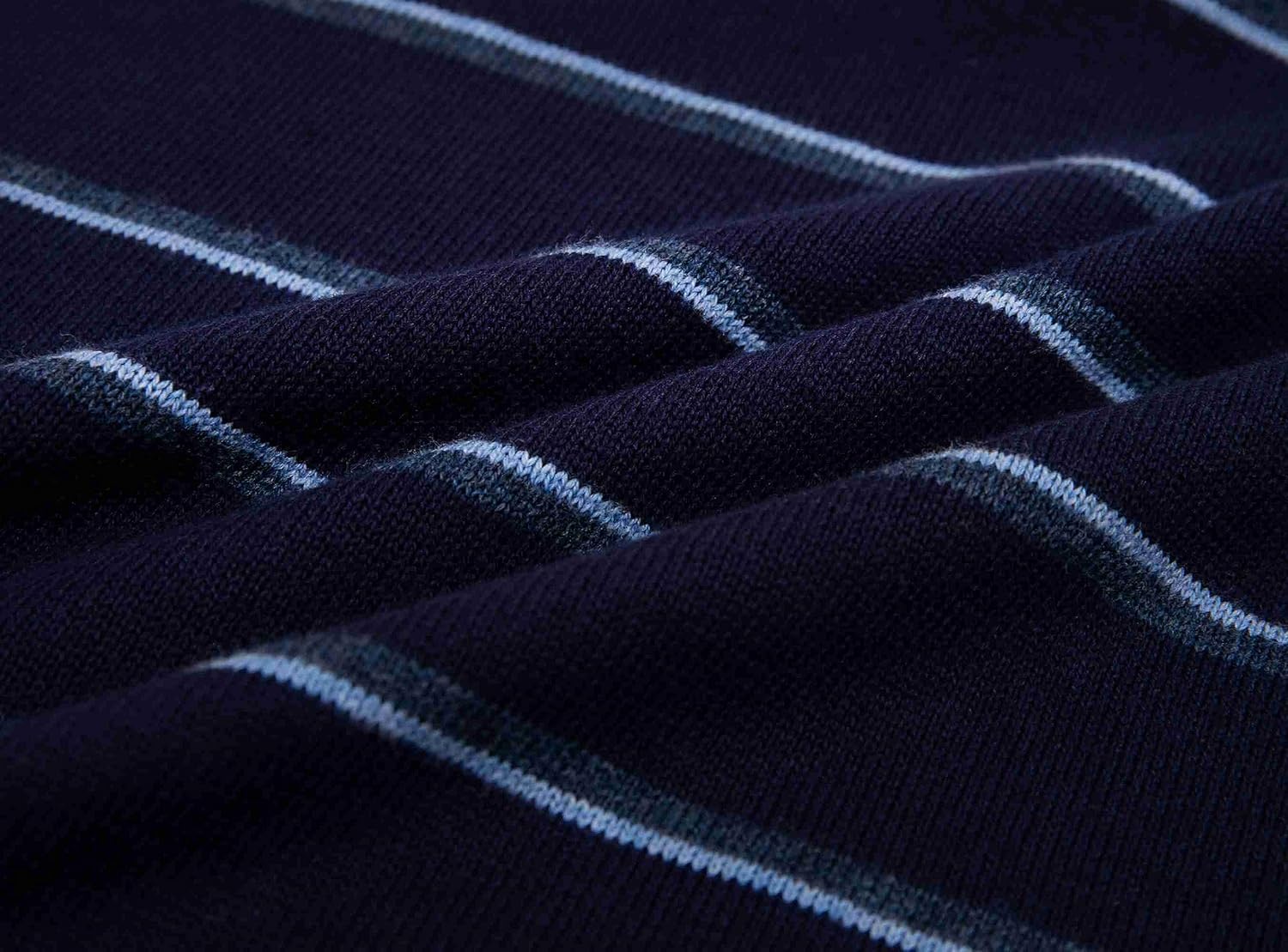 Krumba Mens Oversized Knitted Sweater: Crewneck Striped Long Sleeve Pullover - Image 5