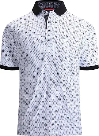 Alex Vando Mens Polo Shirts Short Sleeve Regular Fit Fashion Designed Shirt