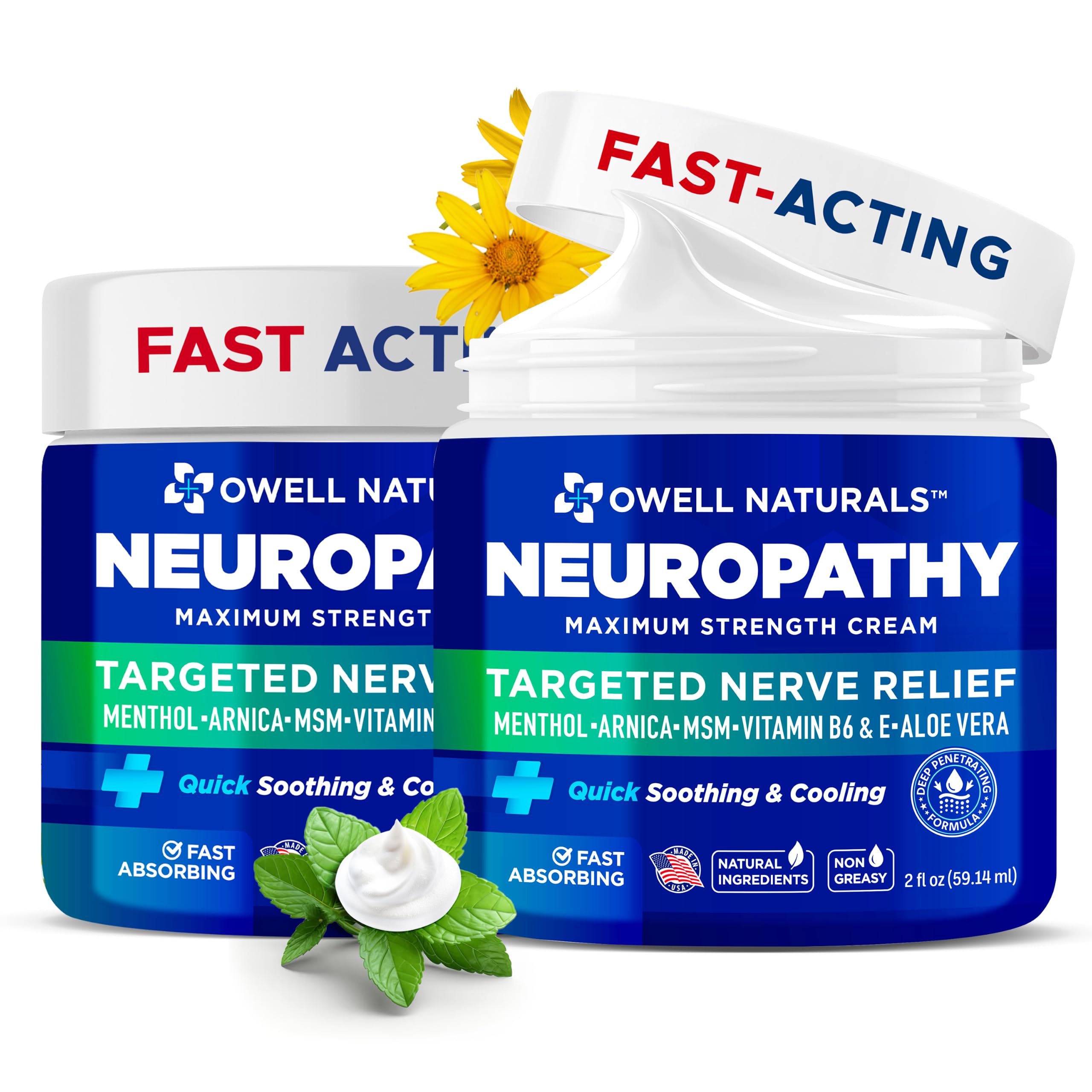 Owell Naturals Neuropathy Cream Extra Strength