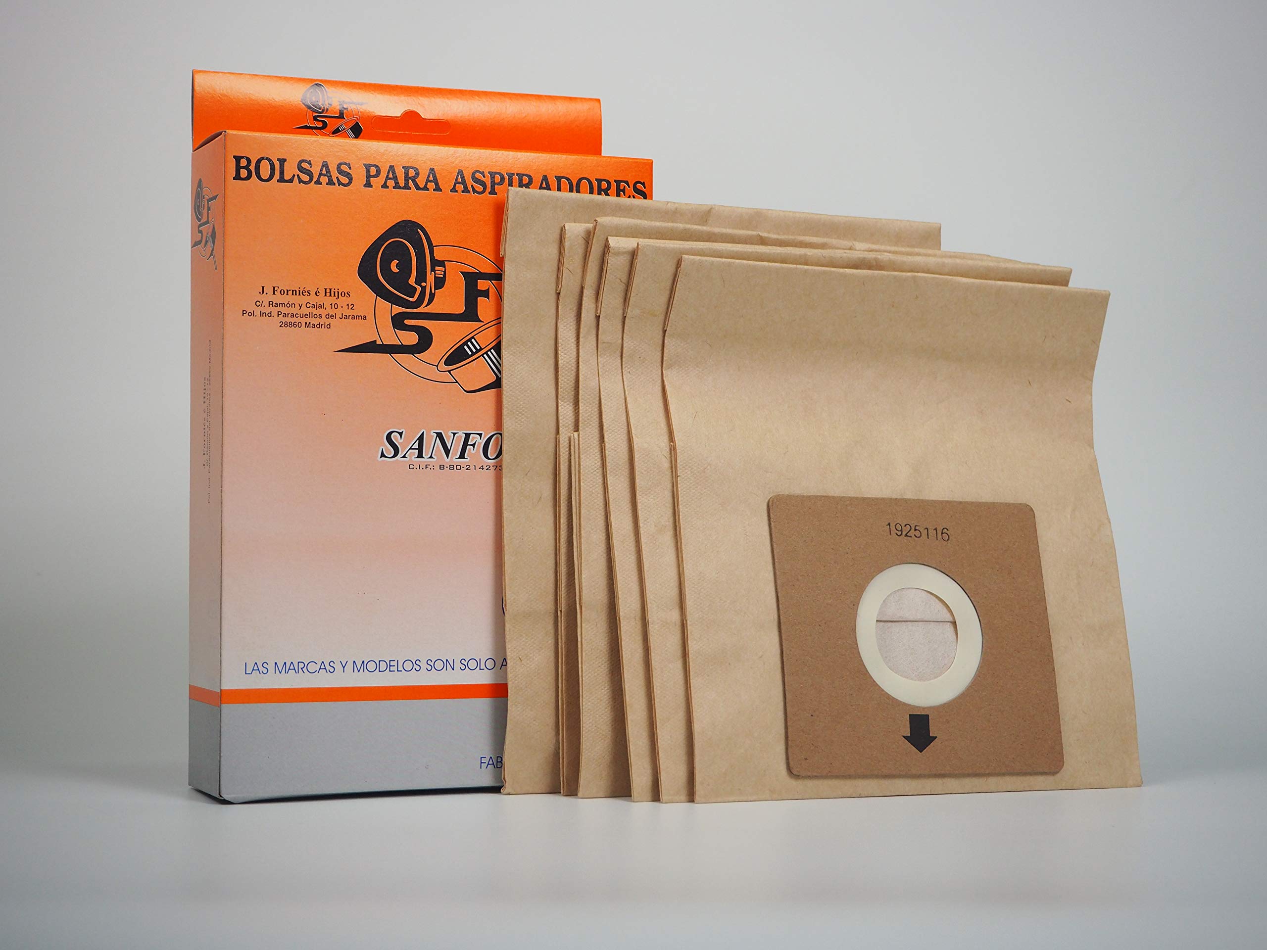 Sanfor64080 Vacuum Bag, Paper