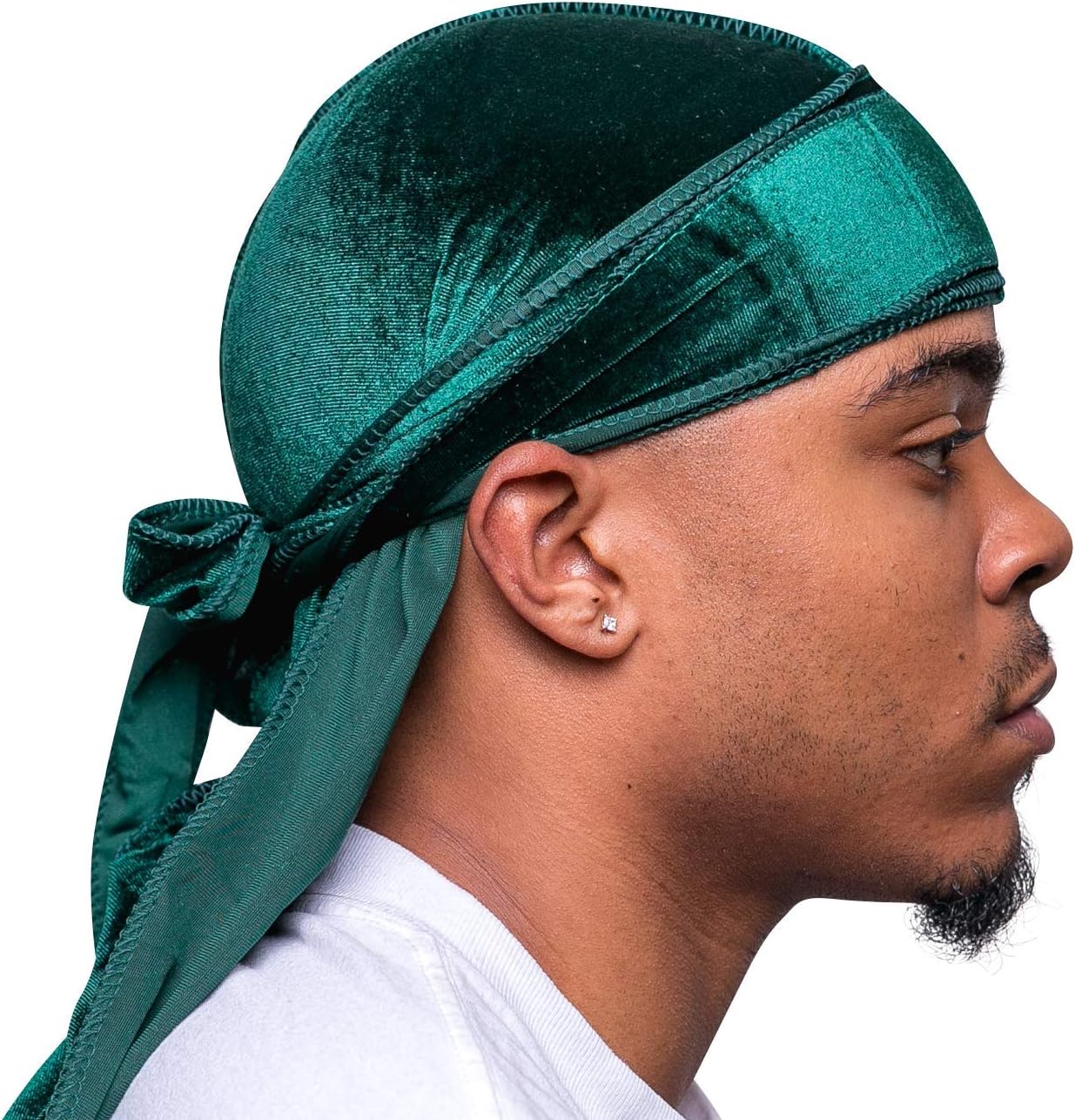 Superior Velvet Durag - Soft Velvet Durags for Men & Women, Long Double Wide Straps, Silky Durag Liner, Triple Stitched