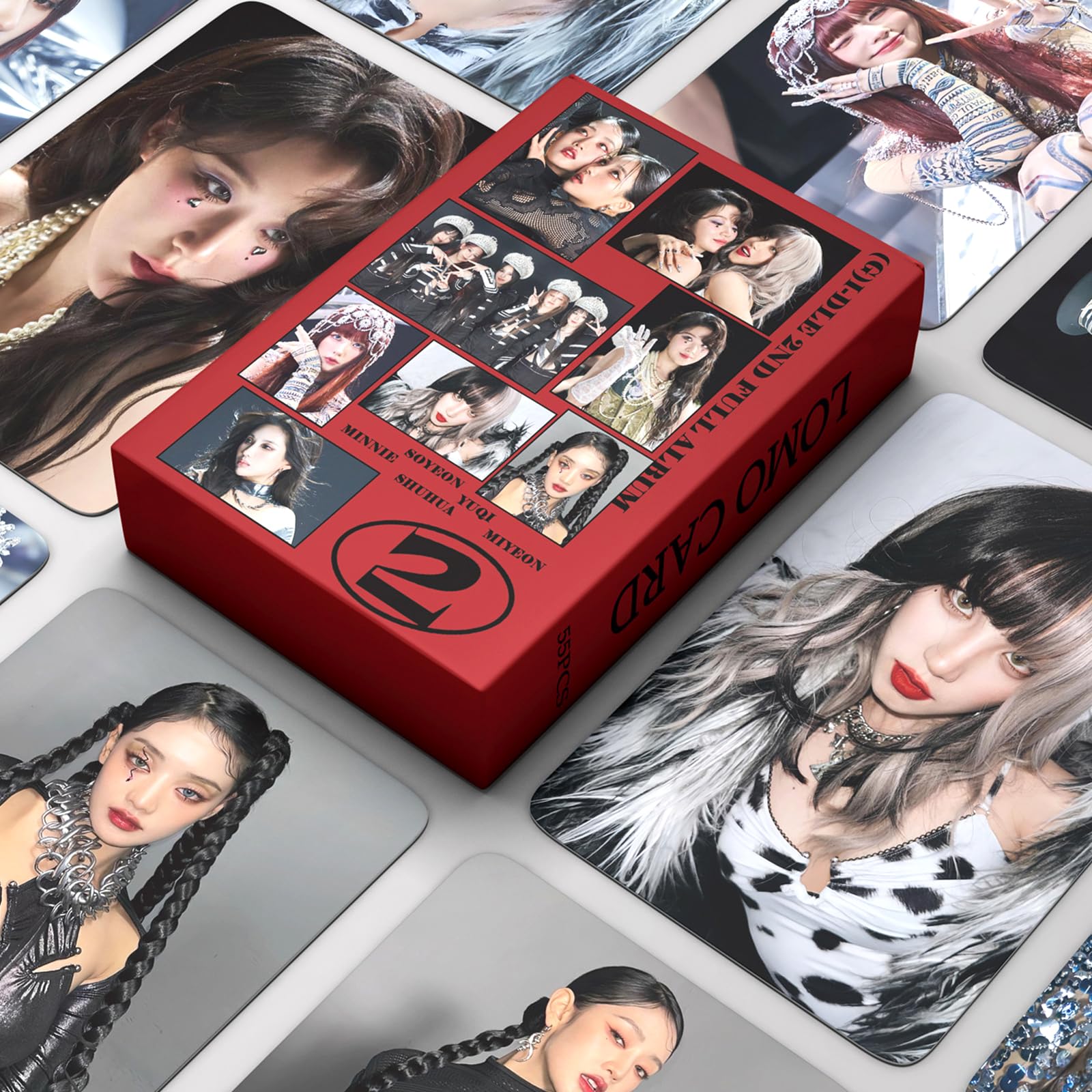 Amazon.com: PYAJUU (G) I-DLE Photo Cards 55pcs - 2nd Full Album