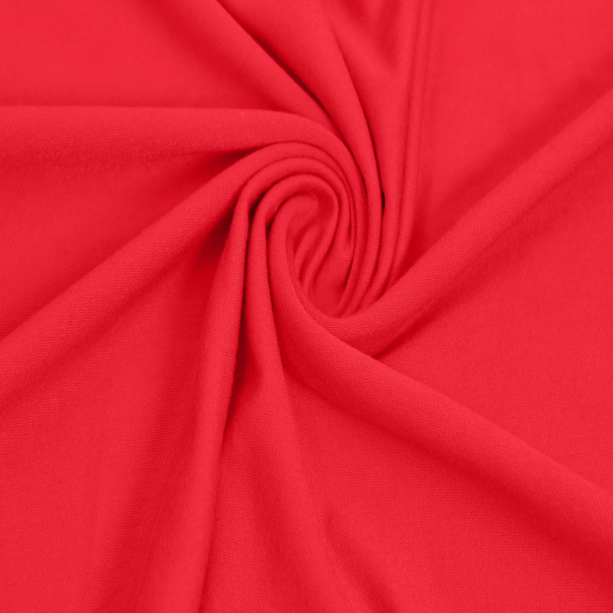 60" Wide Rayon Spandex Jersey Knit Fabric by The Yard - 4-Way Stretch, 200GSM, Medium Weight -Soft & Breathable - Apparel, Accessories, Maternity & Decorations — view 117