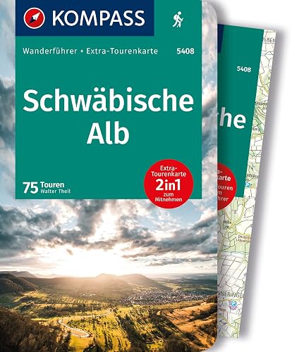 KOMPASS Wanderführer Schwäbische Alb, 75 Touren mit Extra-Tourenkarte: GPS-Daten zum Download