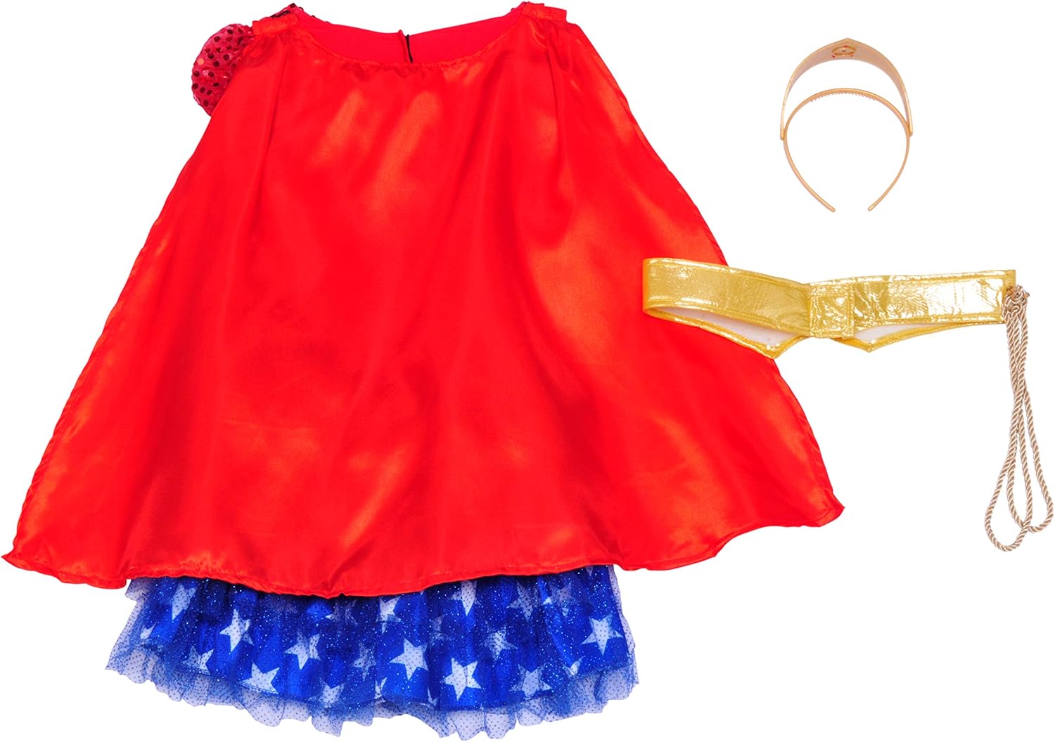 Rubie's Costume DC Superheroes Wonder Woman Sequin Child Costume, Medium