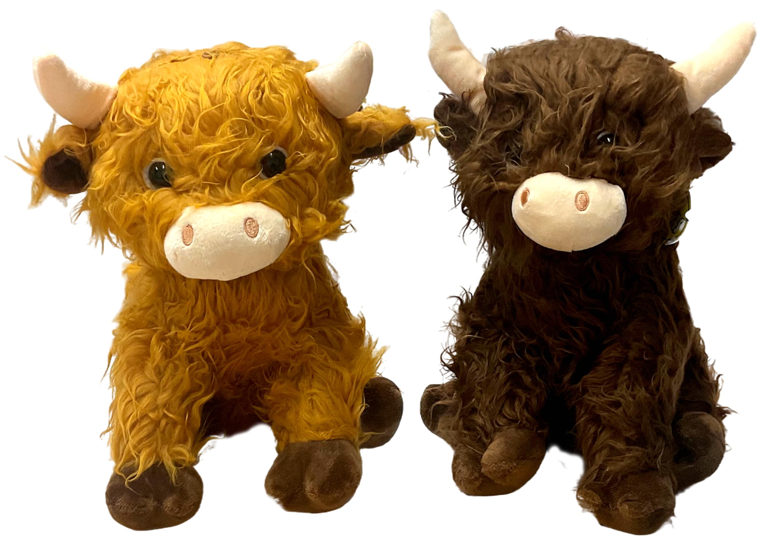 1 x Highland Cow Teddy 12 inch Highland Cow Plush Toy Gifts for Boys Girls Kids Stuffed Animal Soft Toys, Suitable From Birth
