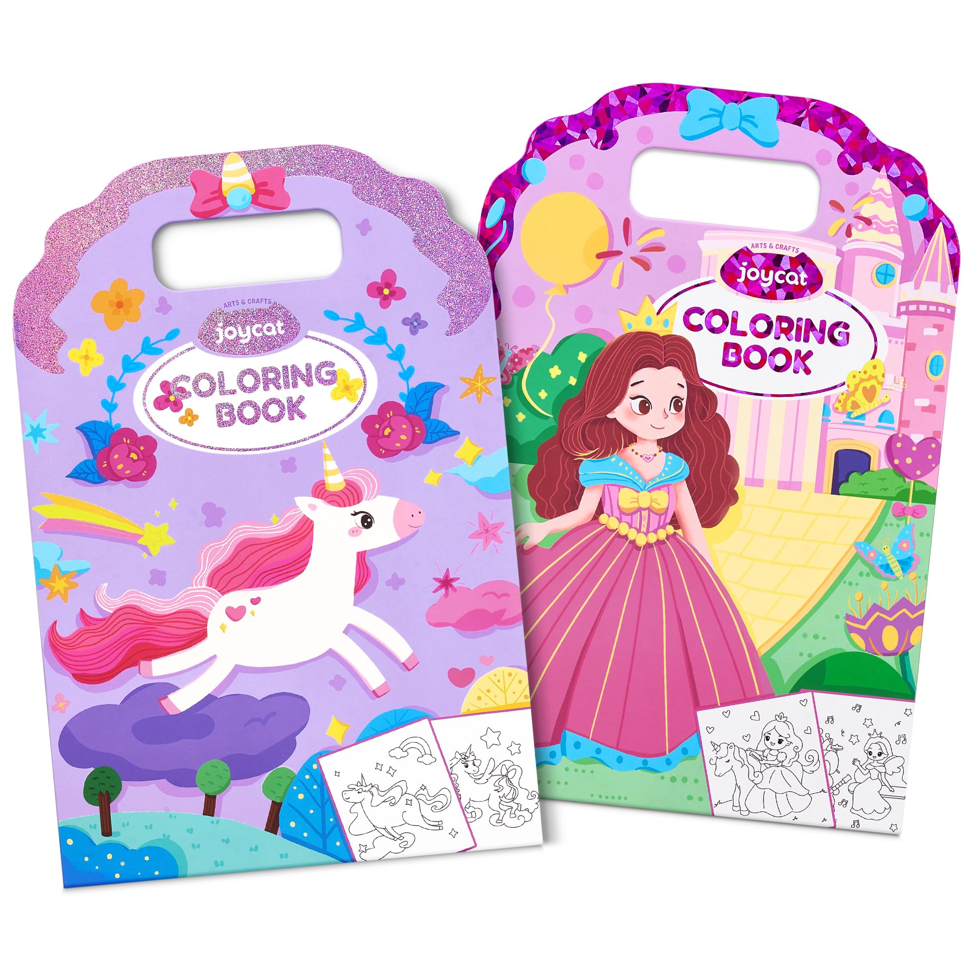 JoyCat Coloring Books for Kids Ages 4-8, 2 Pack, Princess &amp; Dreamy Fantasy