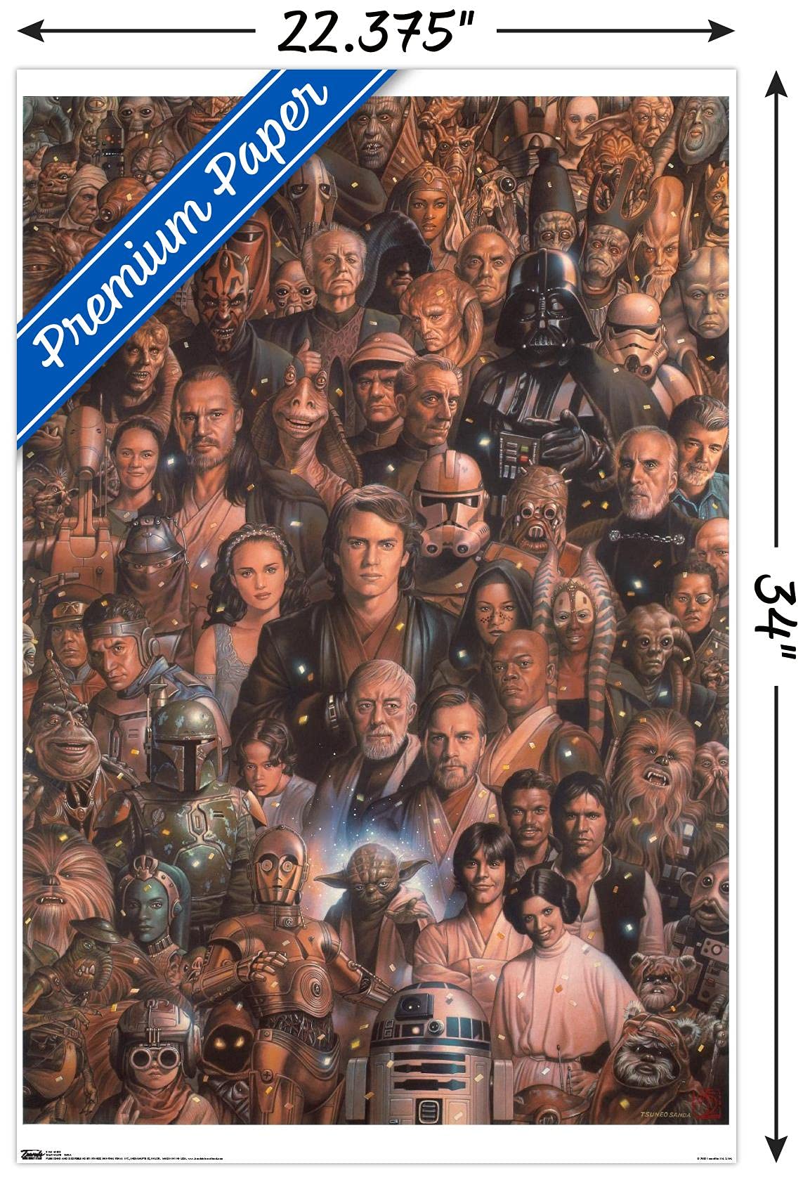 STAR WARS SAGA POSTER ステッカーセットB Star Wars: Saga - VIllains Poster | eBay