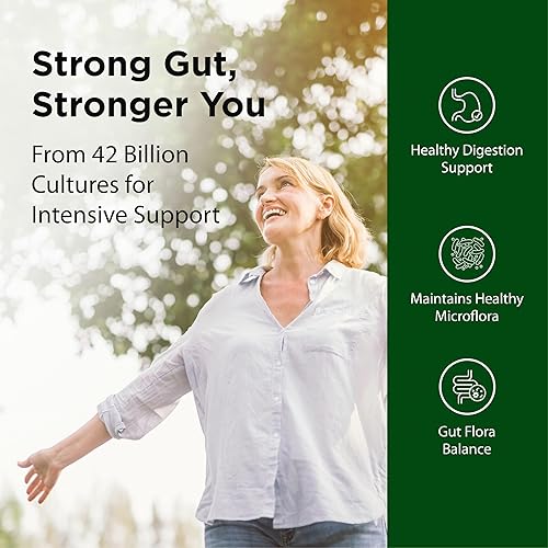 Miniatura 3 de Flora - Probiótico Super 8 de alta potencia - Probiótico diario para la salud intestinal y digestiva - 42 mil millones de UFC - Contiene cepas de