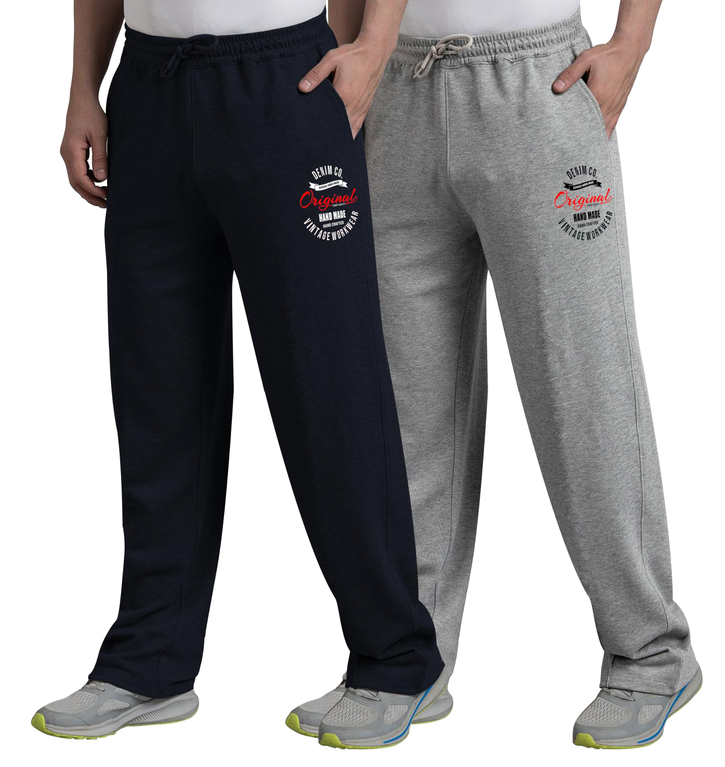 West Gate Clothing Plus Size Men's Regular Fit Trackpants | Men's Track Pant Combo Pack 2 | Men Stylish Trackpant | Vintage Print | 2XL,3XL,4XL,5XL-picture-24