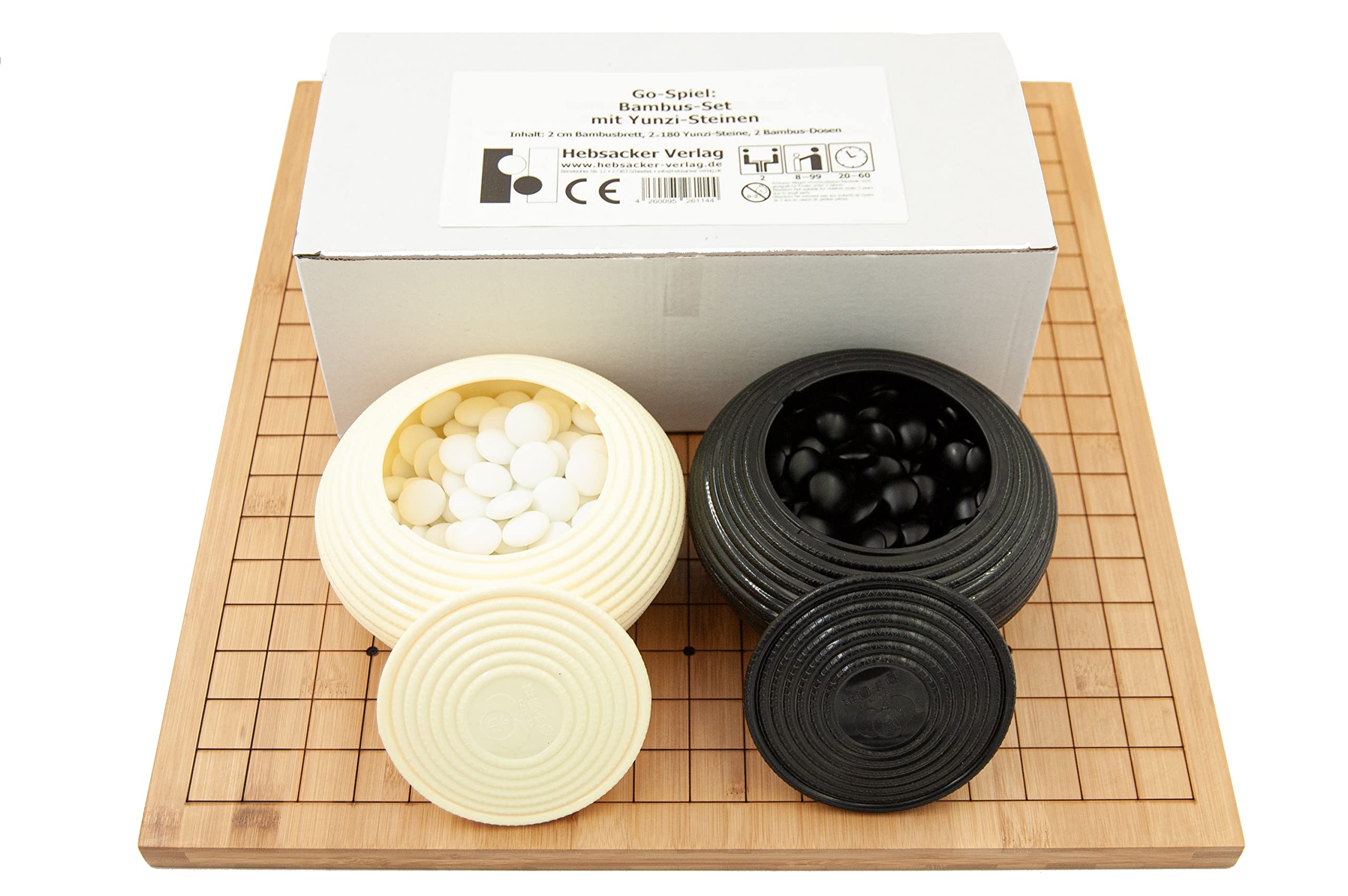 Go-Set Bambus 19x19/13x13 (mit Yunzi-Steinen)