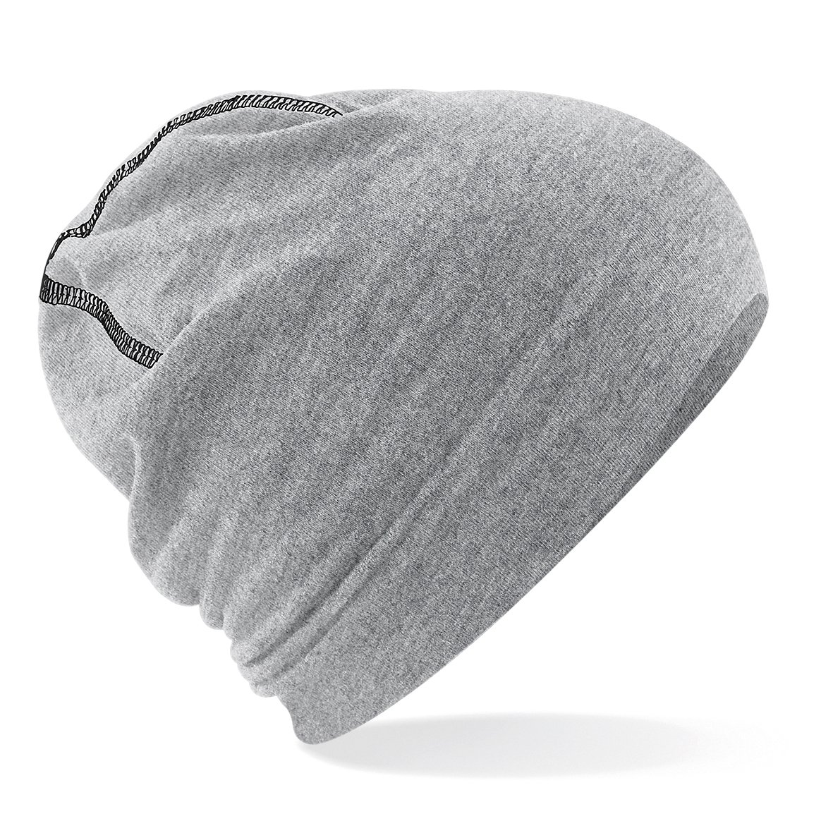 Beechfield Unisex Hemsedal Cotton Beanie Heather/Black