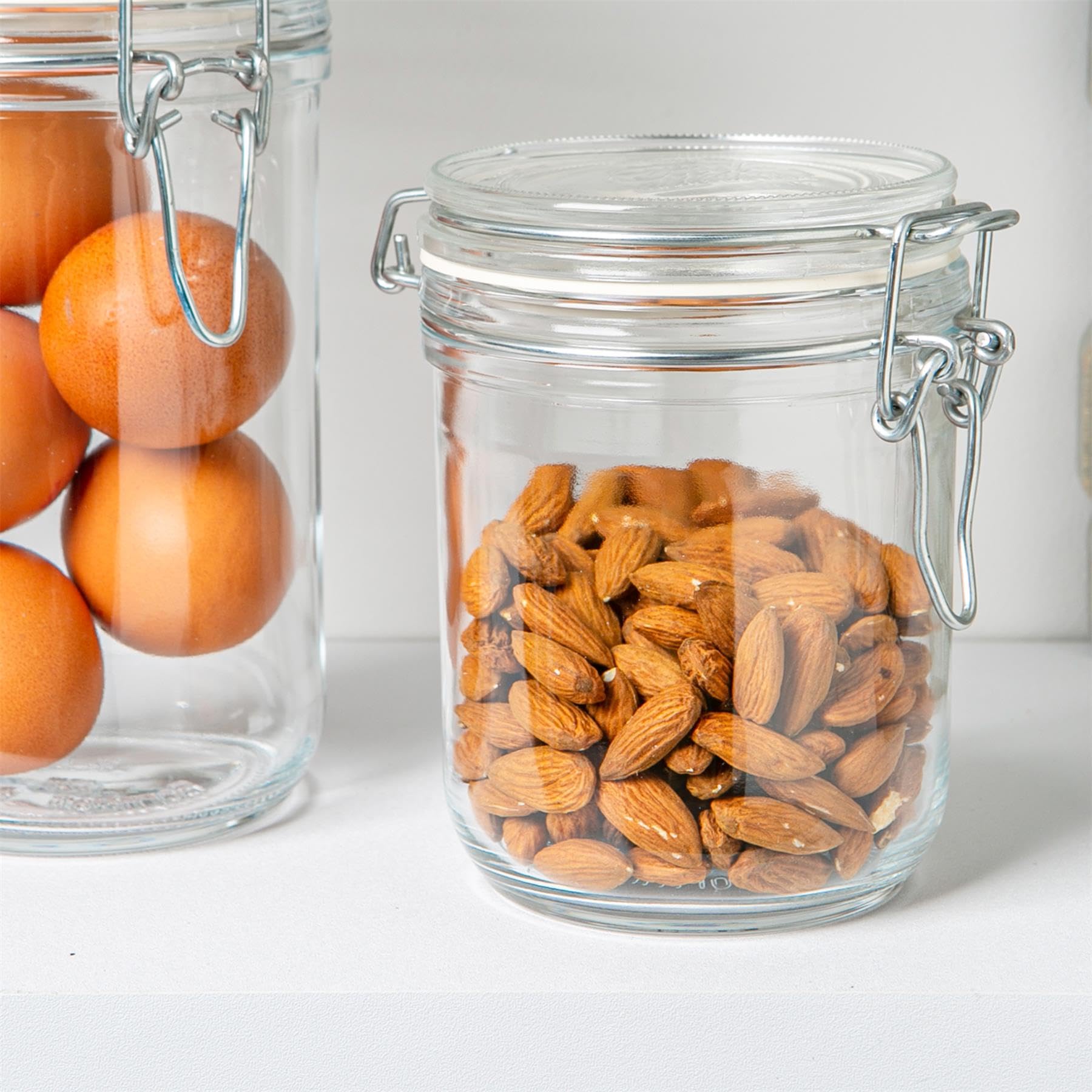 Vaso Fido Ermetico Bormioli 500 Ml - Terrina In Vetro, Trasparente, Per Conservazione Alimenti - Foto 8