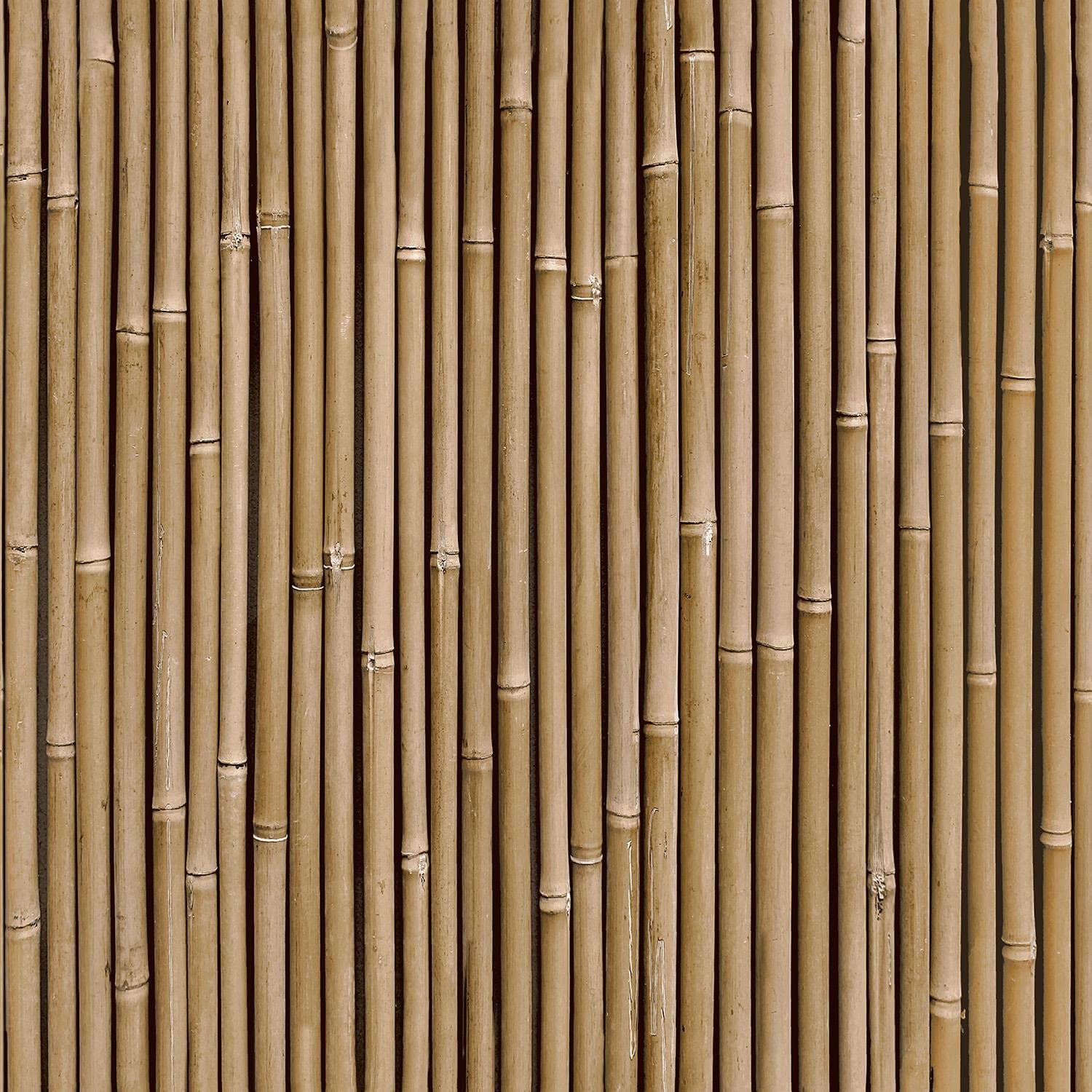 Yöl Brown Bamboo Thick Wall Natural Dark Wallpaper - Paste The Wall Modern Contemporary Earthy Realistic Organic
