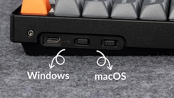 Keychron K8 Max 80% TKL RGB Turkish Red Switch Wireless Aluminum Frame Carbon Black Mechanical Keyboard
