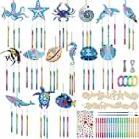 Amazon.com: 128 Pcs Summer Ocean Wind Chime Making Kit Make
