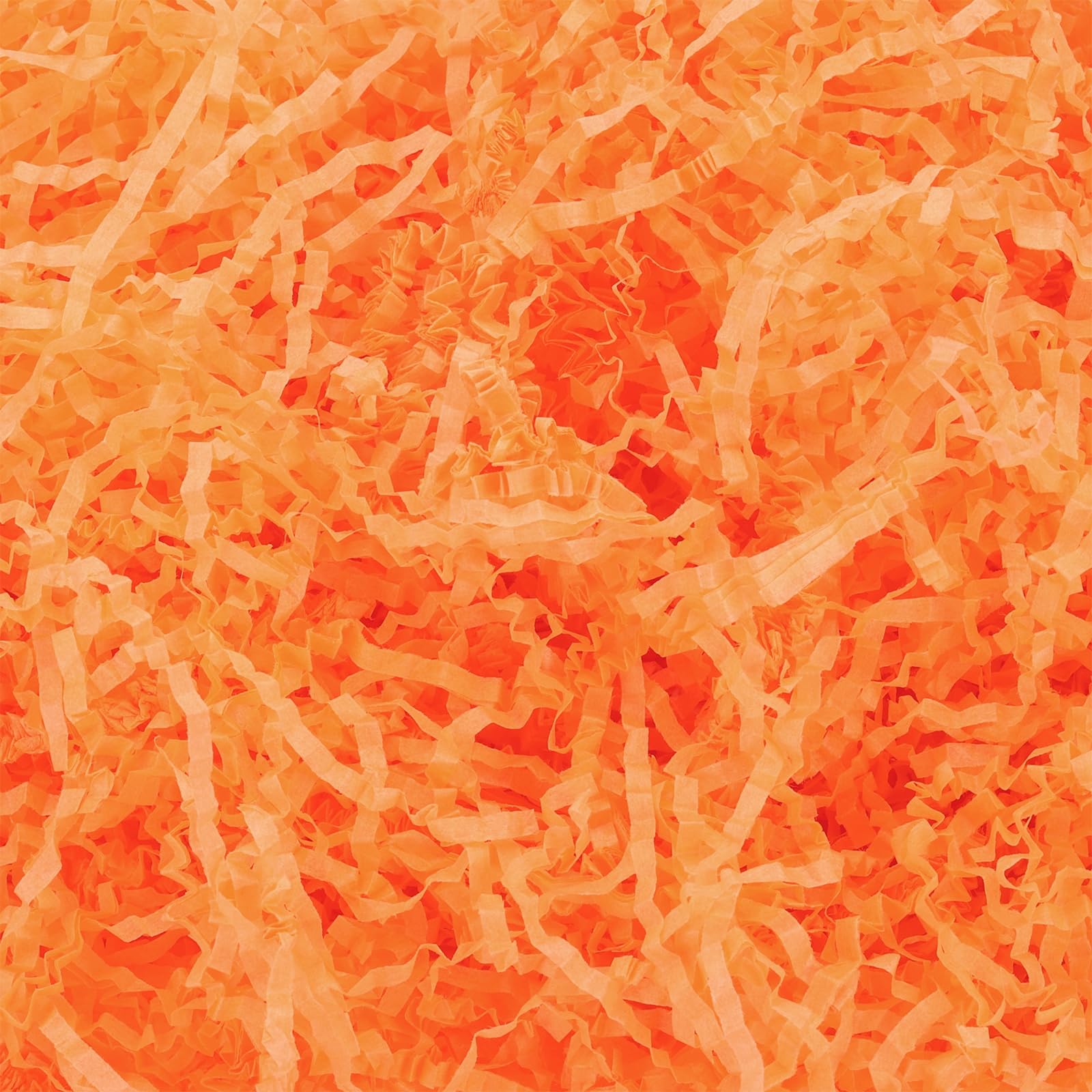 PATIKIL 4 oz Crinkle Cut Paper, Shred Packing Grass Cushion Paper Streamer for Wedding Birthday Bridesmaid Engagement Christmas Craft Gift Boxes Bags Basket Filler Decoration, Orange